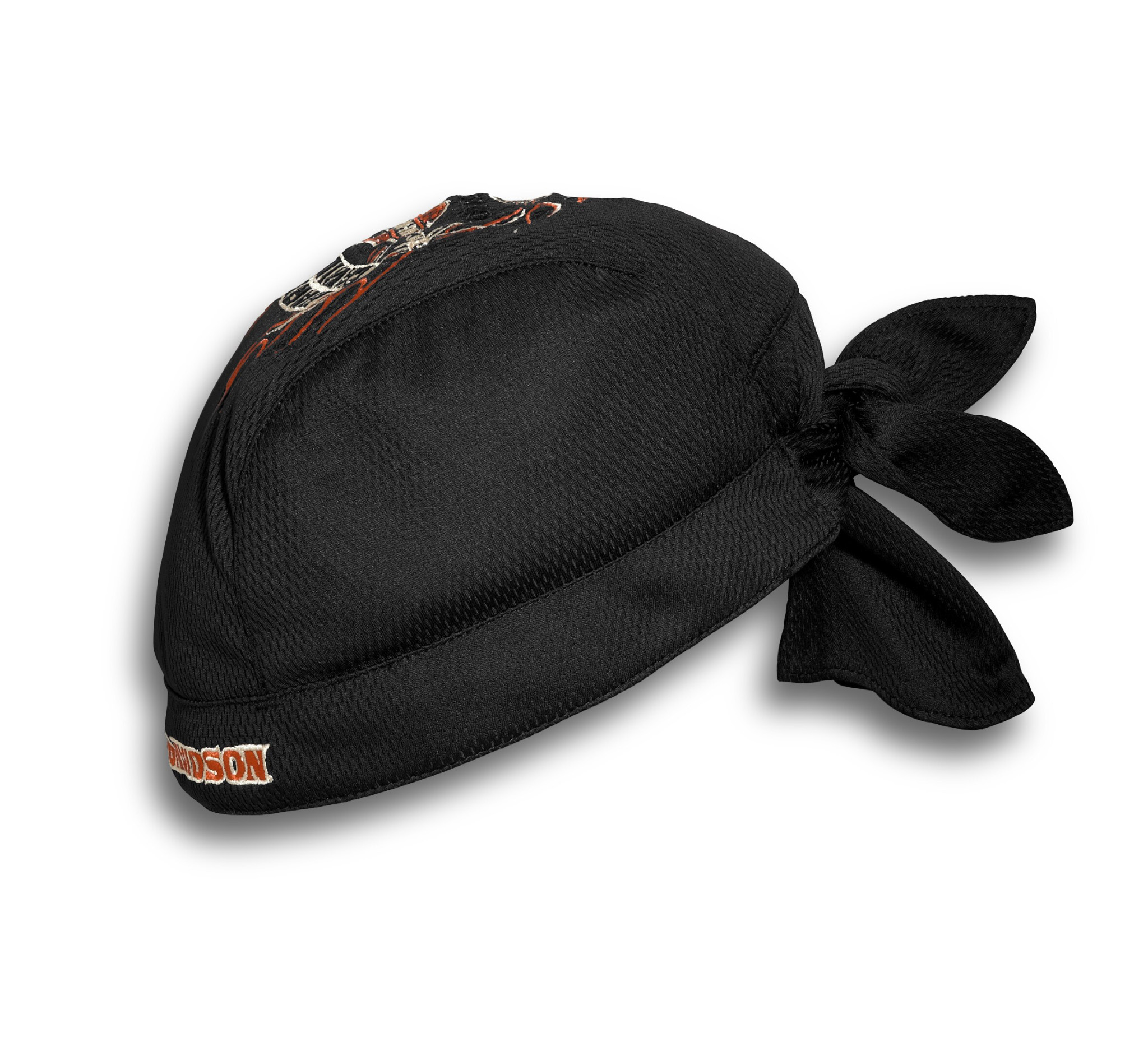Harley-Davidson Men's Flames Quick Dry Skull Cap | Black | Size: Large