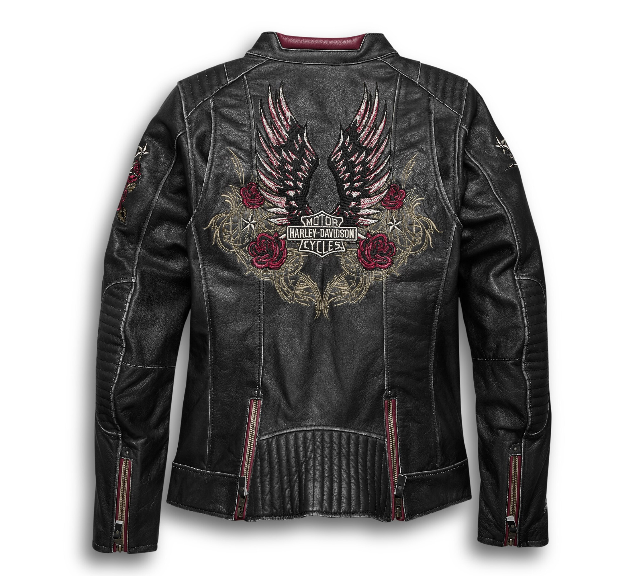 Womens leather harley davidson on sale jacket