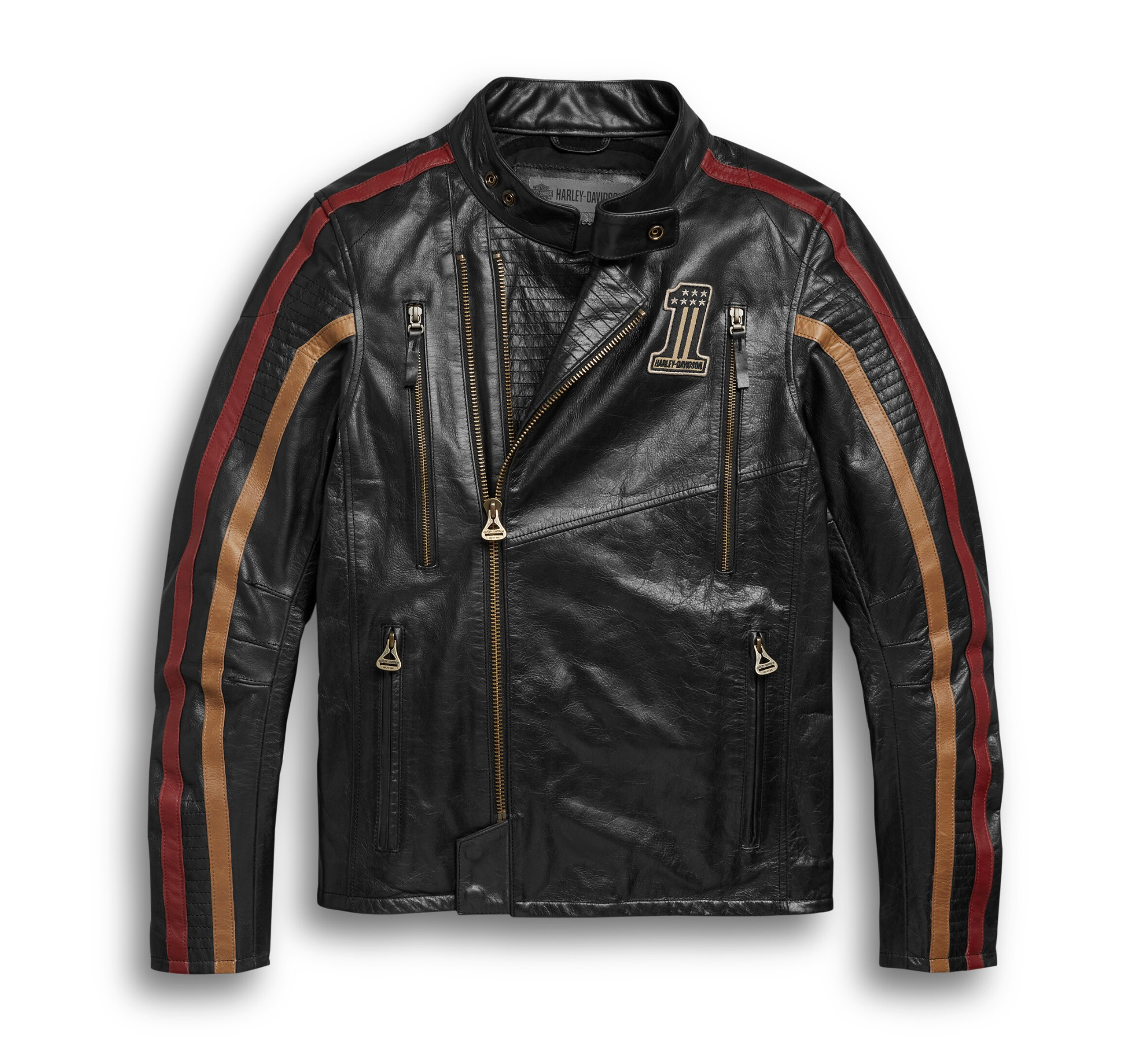 Harley davidson slim deals fit leather jacket