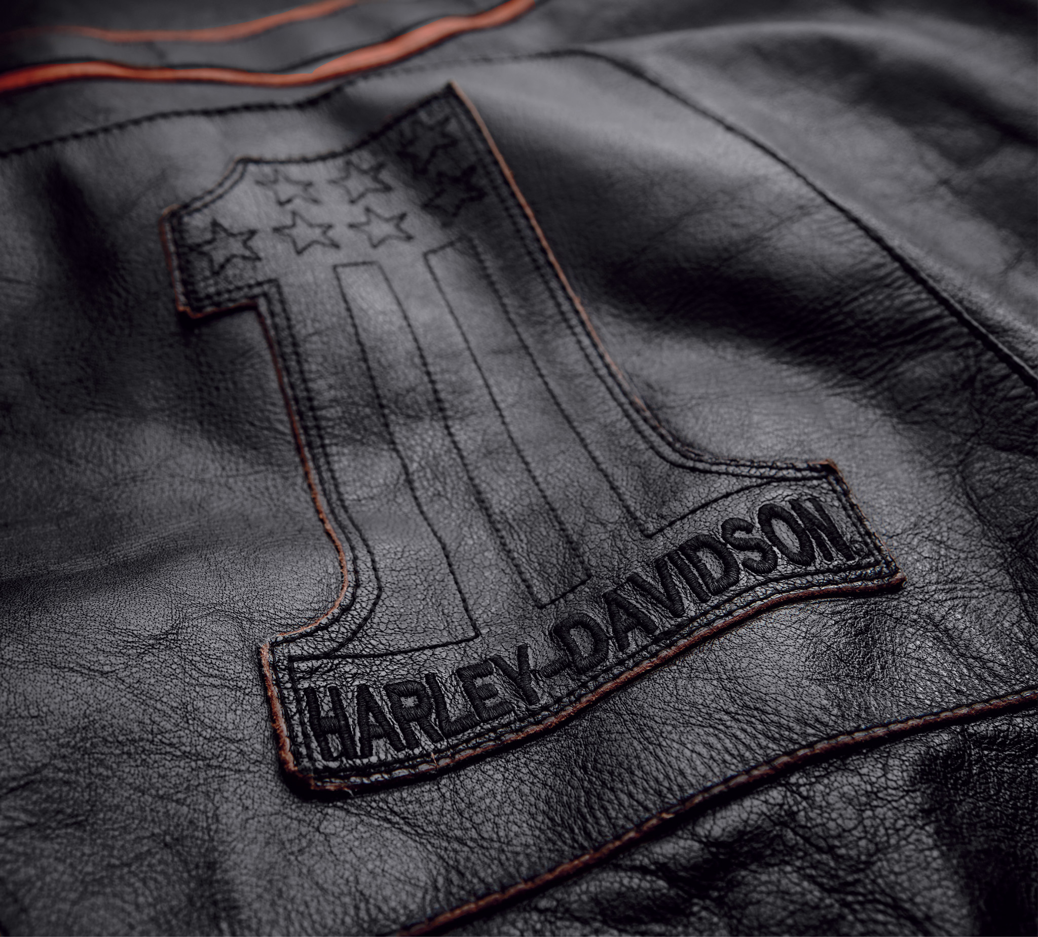 harley davidson denim and leather jacket