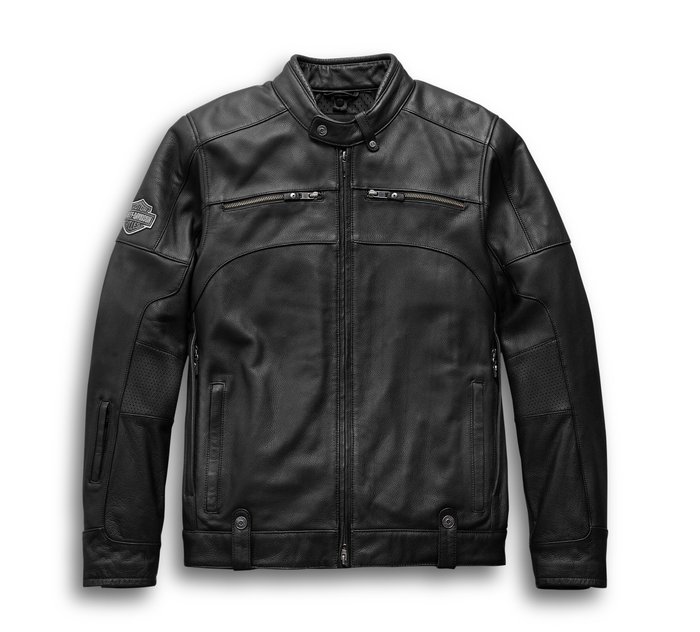 Biker Cowhide Men's Harley Davidson Leather Jacket - Sale