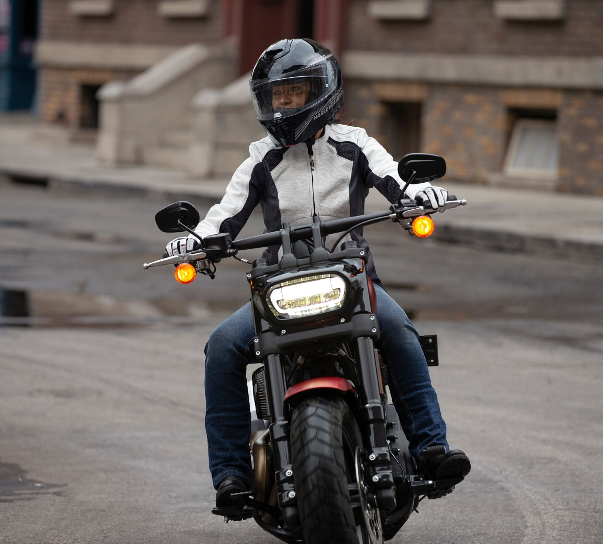 harley davidson fxrg womens leather jacket