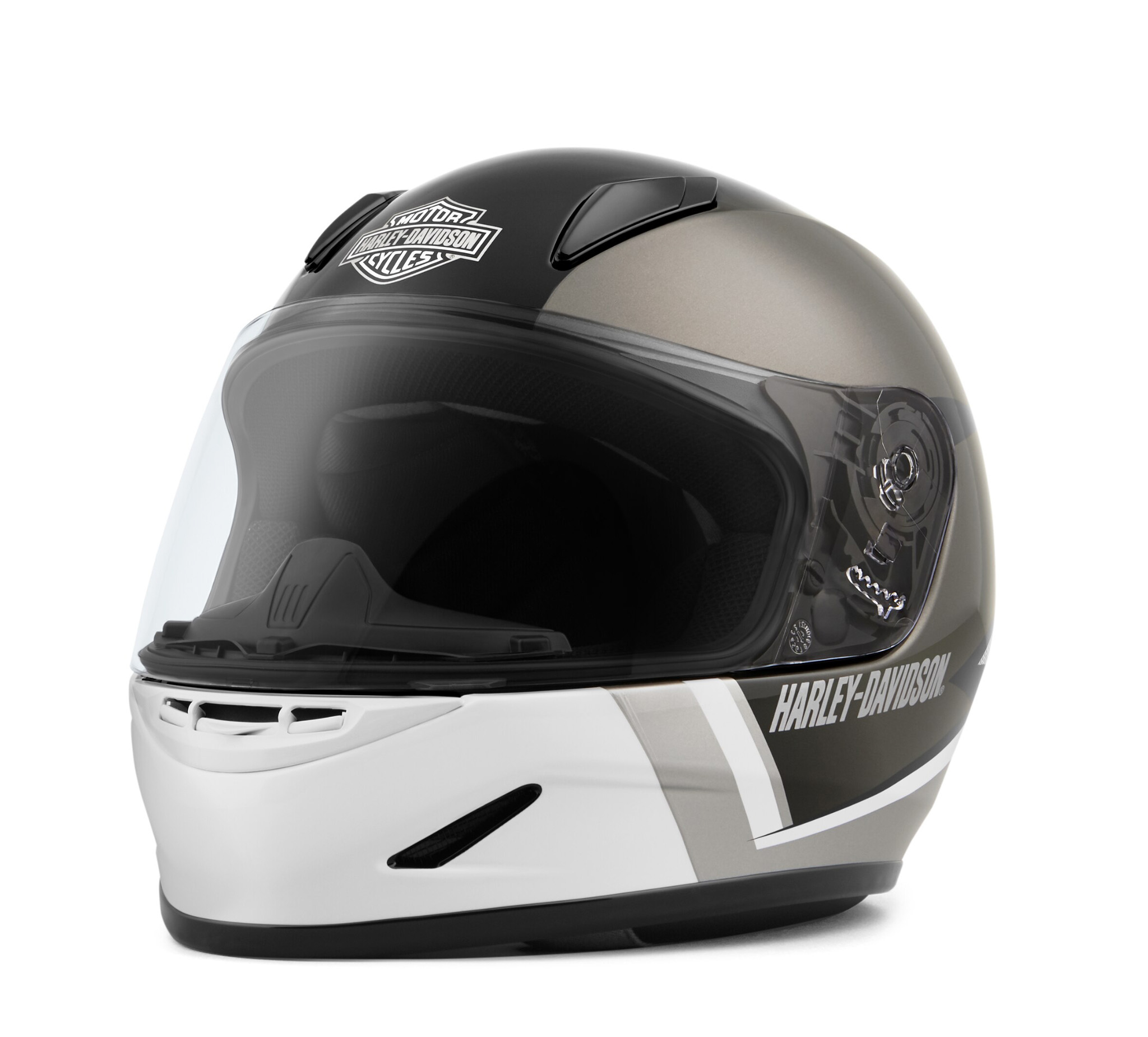 Harley-Davidson Curbside Sun Shield X06 Half Motorcycle Helmet - Black