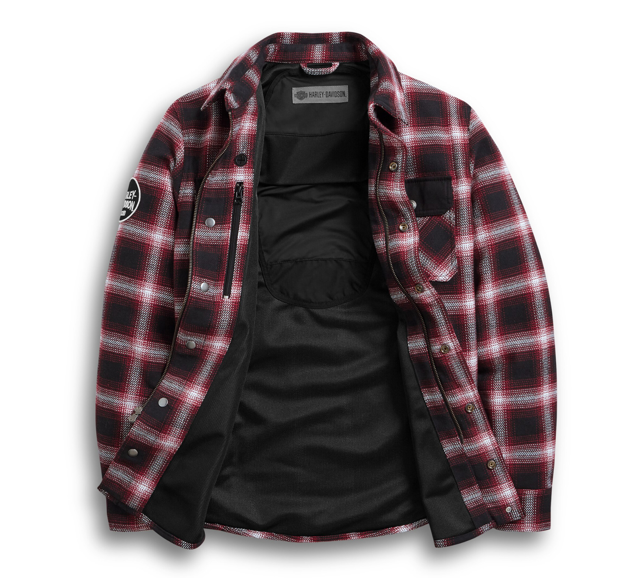 harley davidson plaid riding jacket