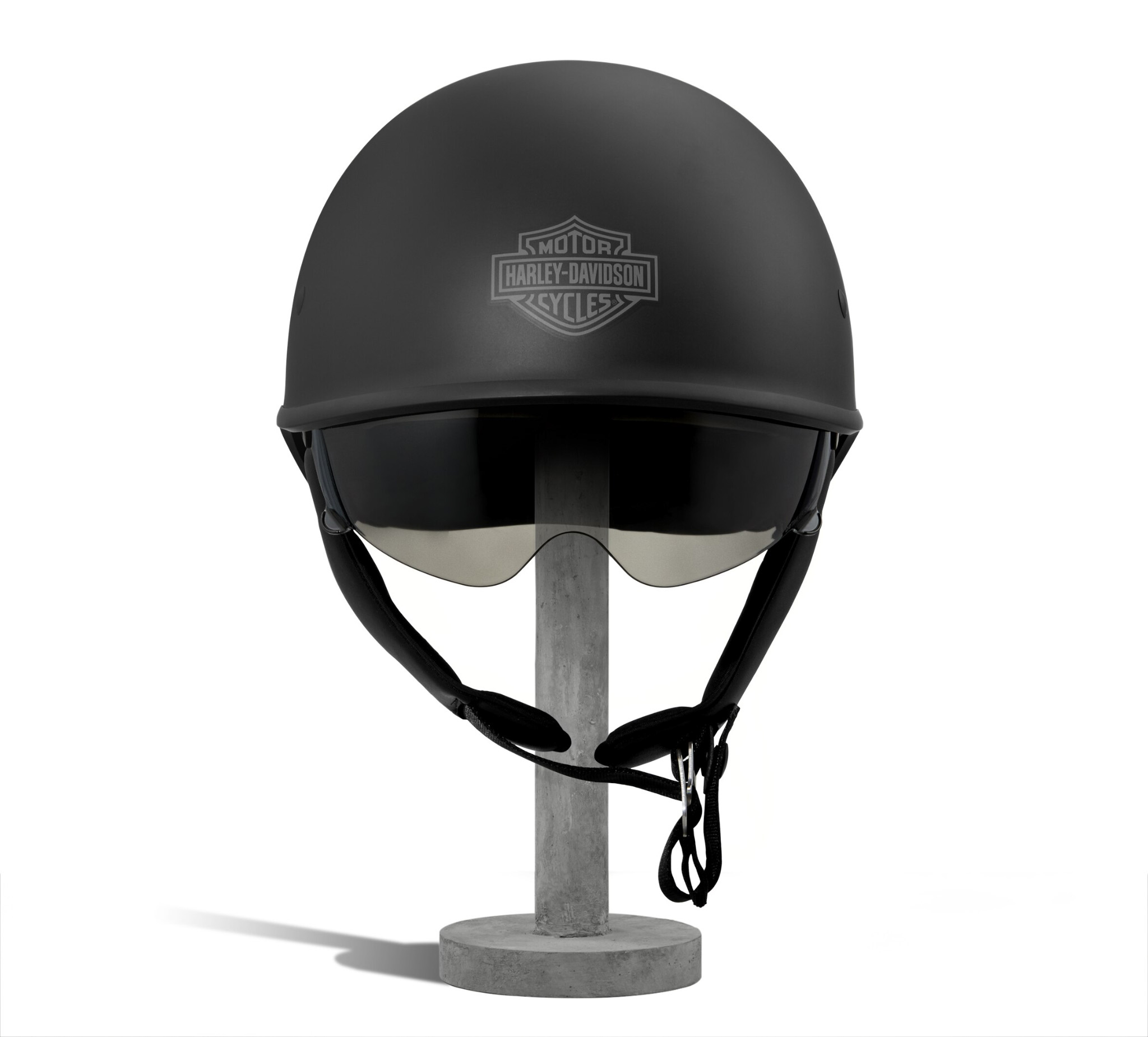 harley half helmet with retractable sun shield