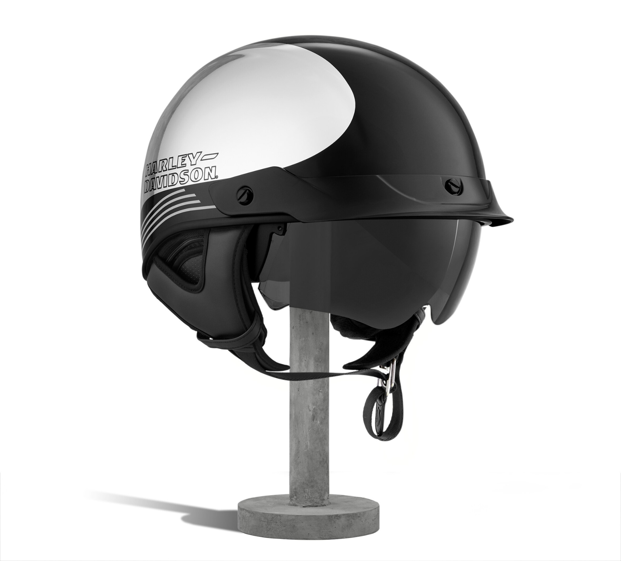 Harley davidson half store helmet with visor