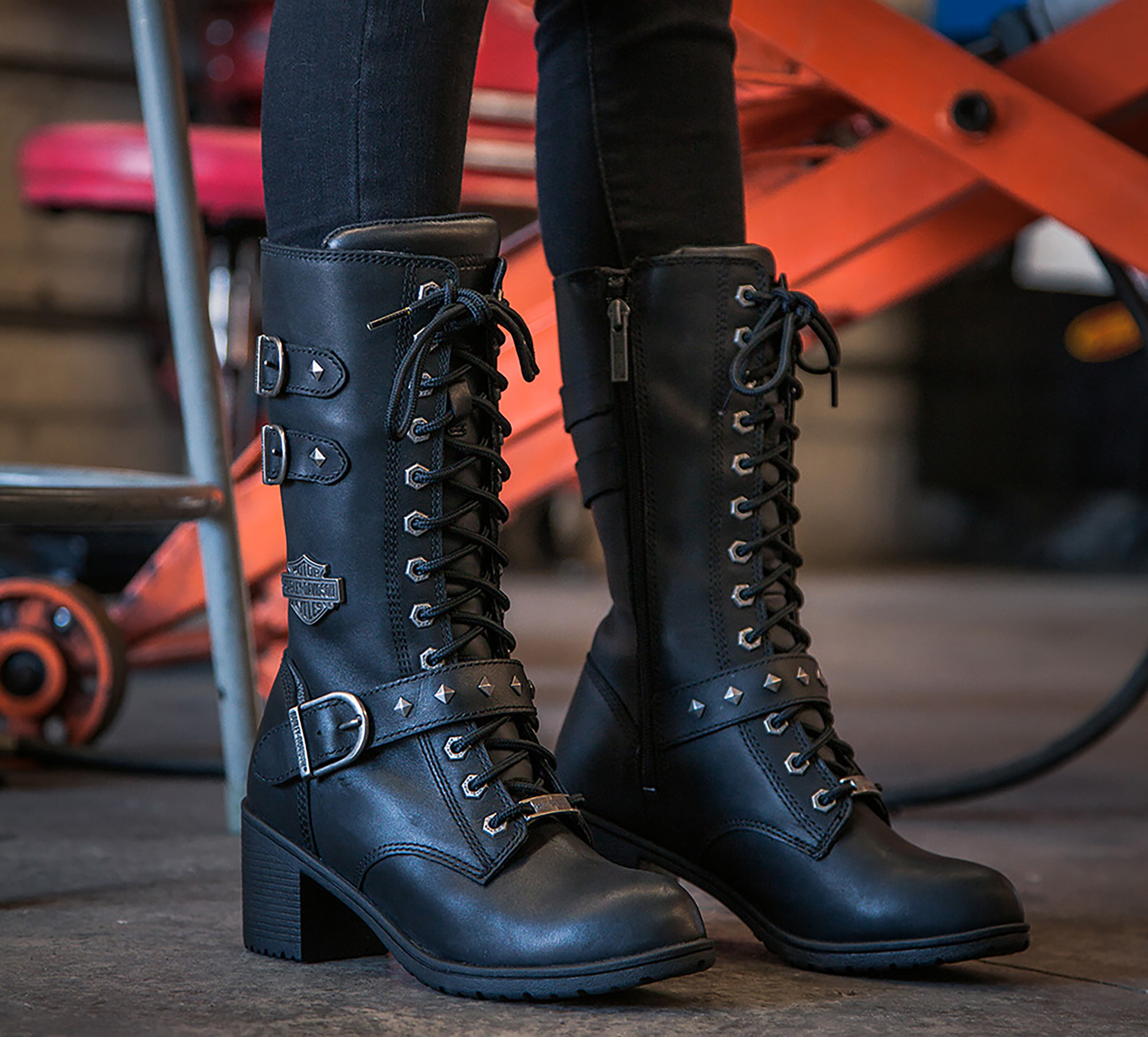 Harley motorcycle boots womens sale