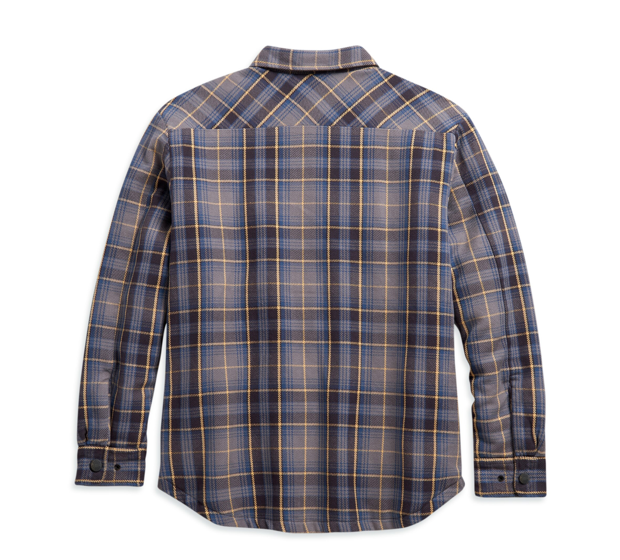 Men's Quilted Lining Plaid Shirt Jacket 