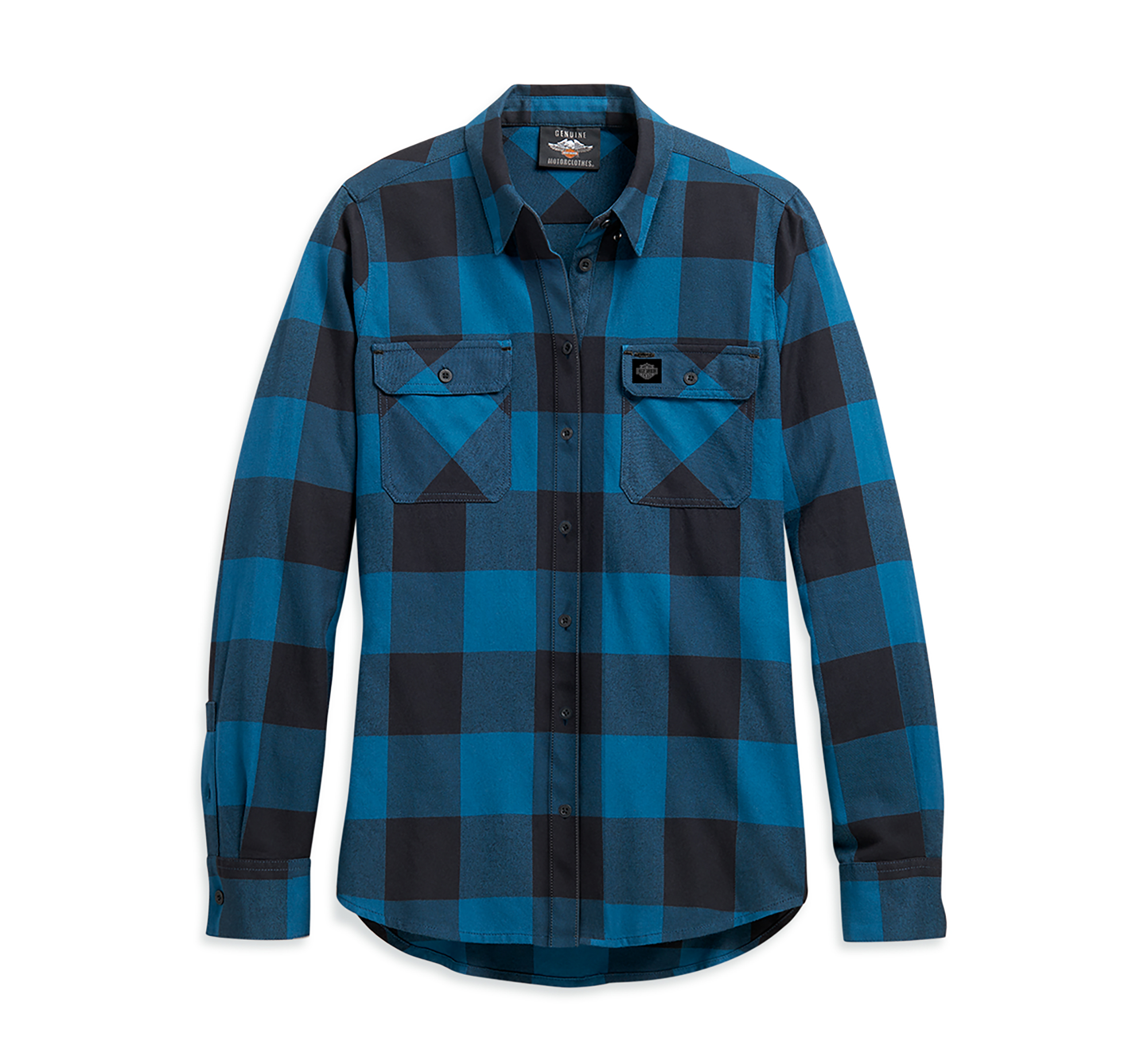 blue buffalo plaid shirt womens