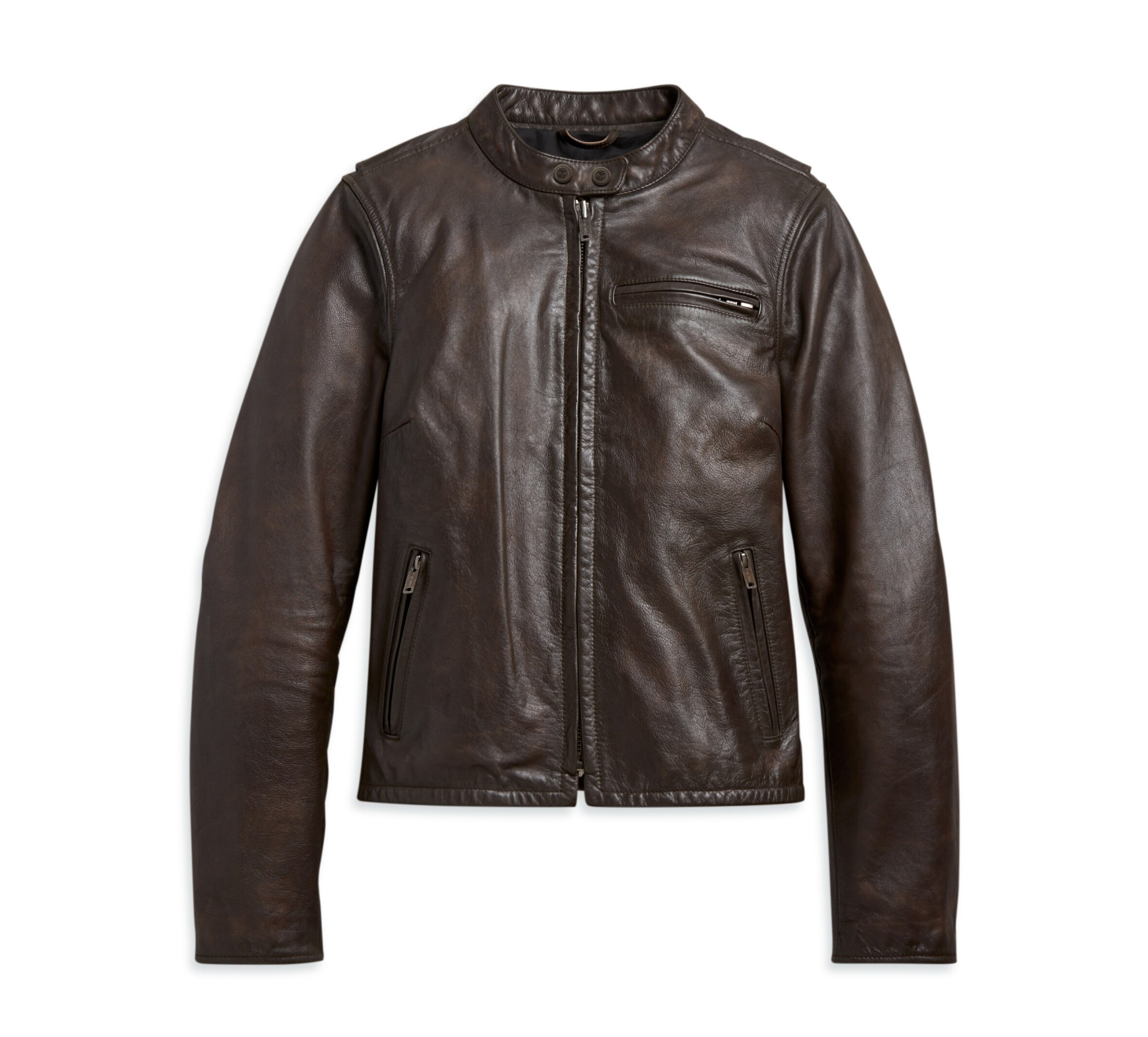 brown harley davidson leather jacket