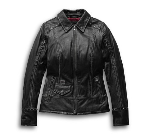 Women's FXRG Perforated Leather Jacket - Tall