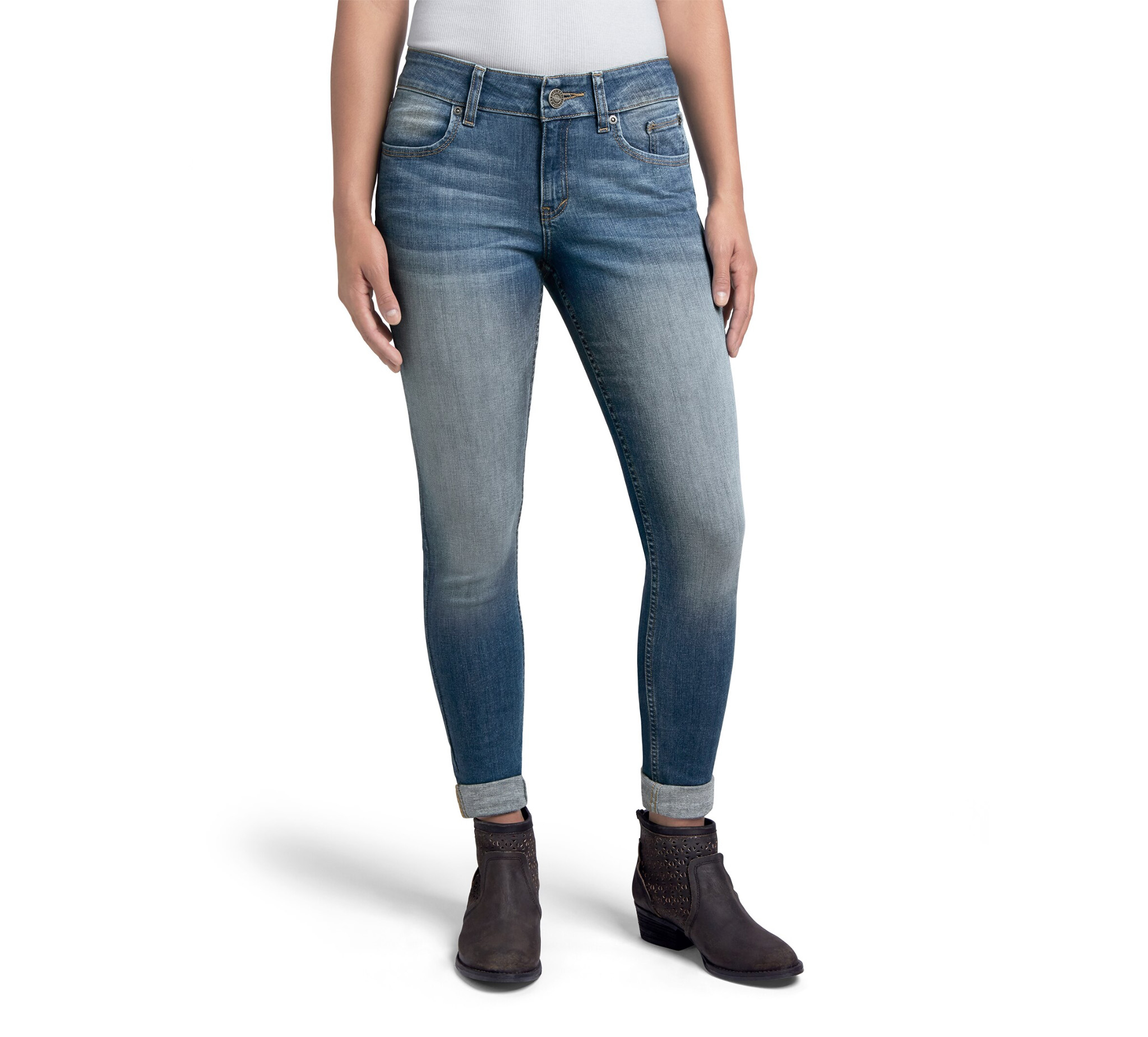 Women's Skinny Mid-Rise Jeans - Tall | Harley-Davidson USA