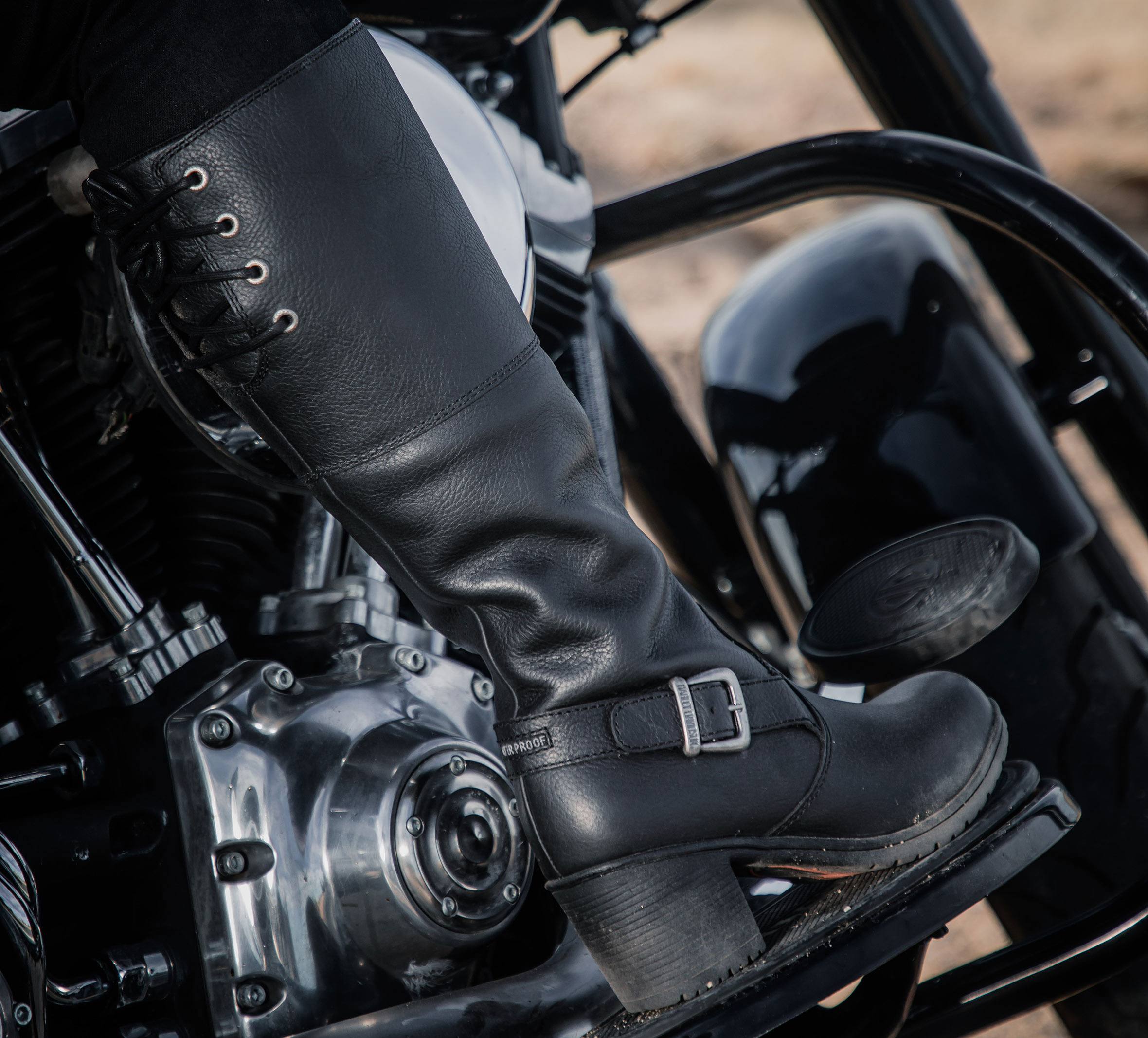 Women's Gilman Leather Waterproof Riding Boots | Harley-Davidson USA