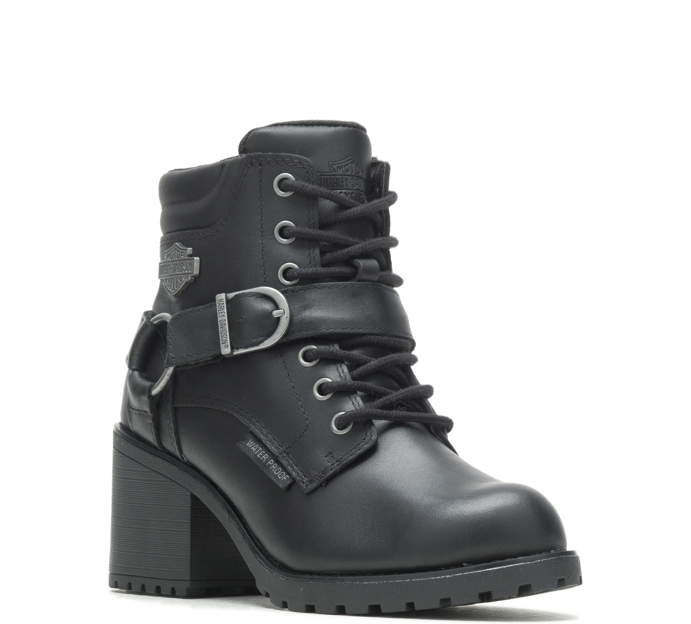 Harley Davidson lace up deals wedge boots (7.5)