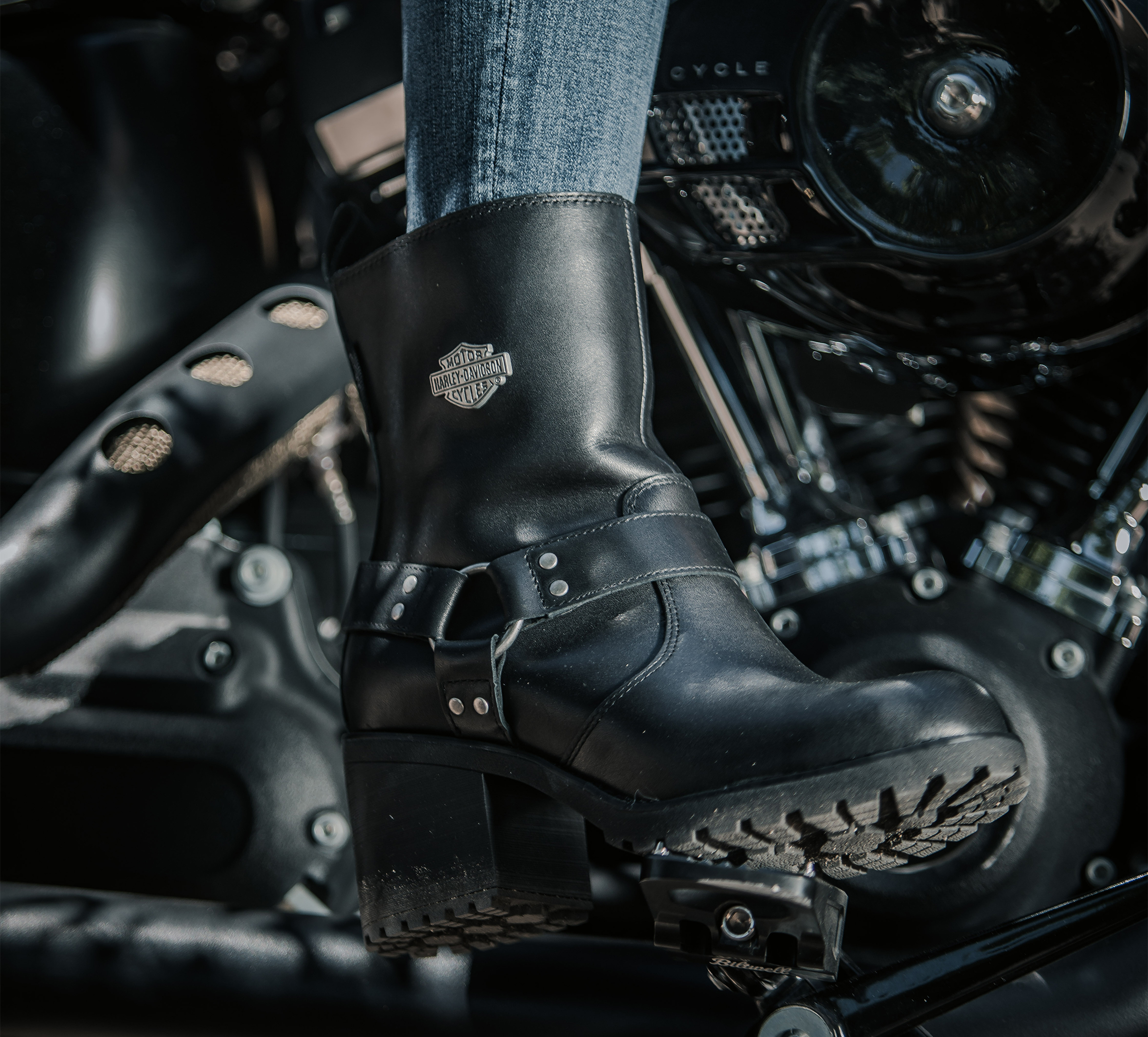 Harley davidson sale harness boots