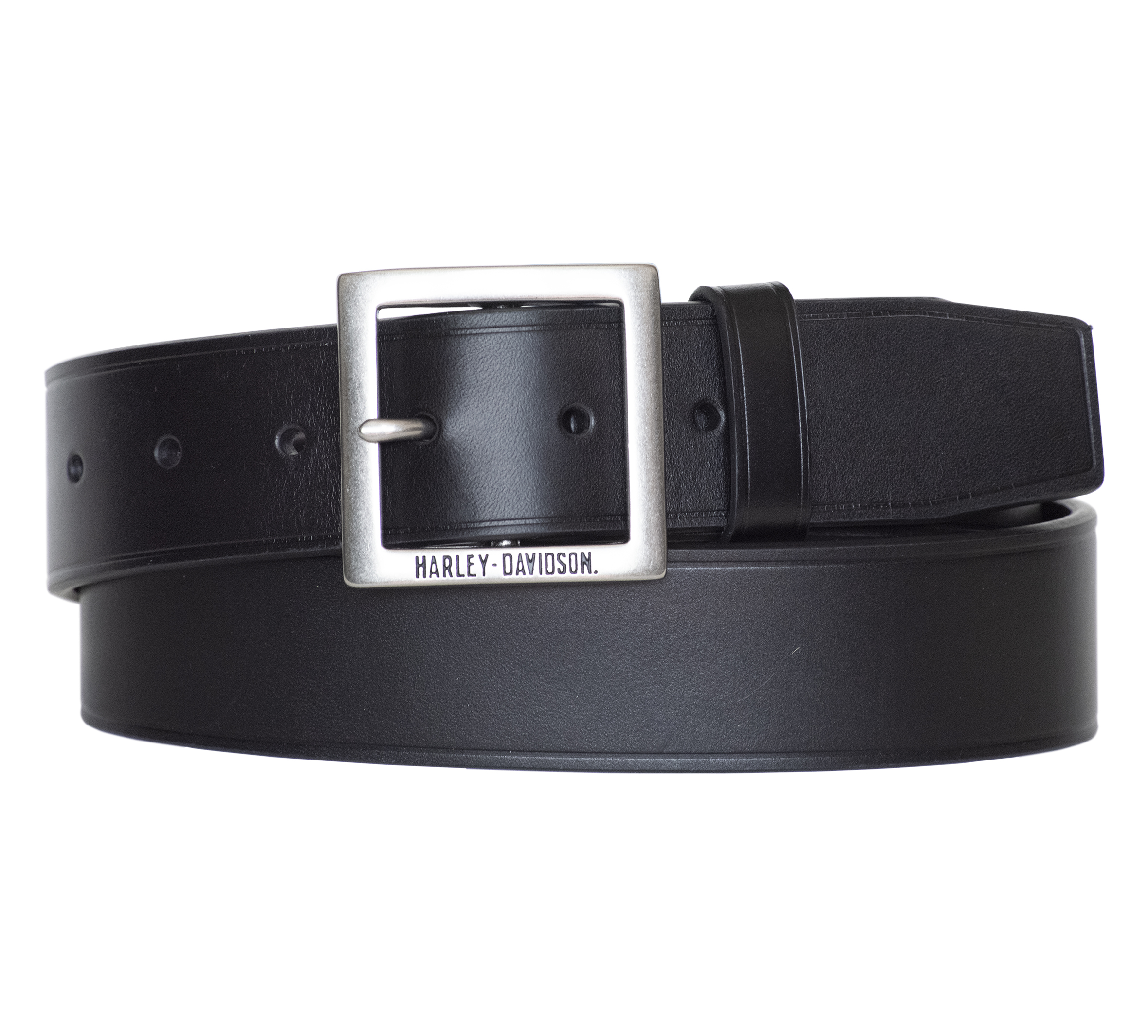 Genuine leather belt for man LAS VEGAS, BLACK colour, metal buckle