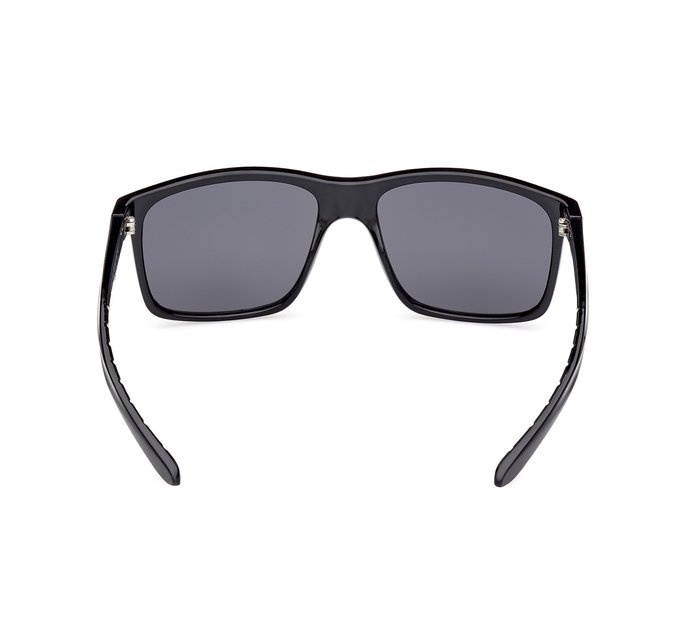 Harley-Davidson Casual Square Sunglasses - Smoked Shiny Black