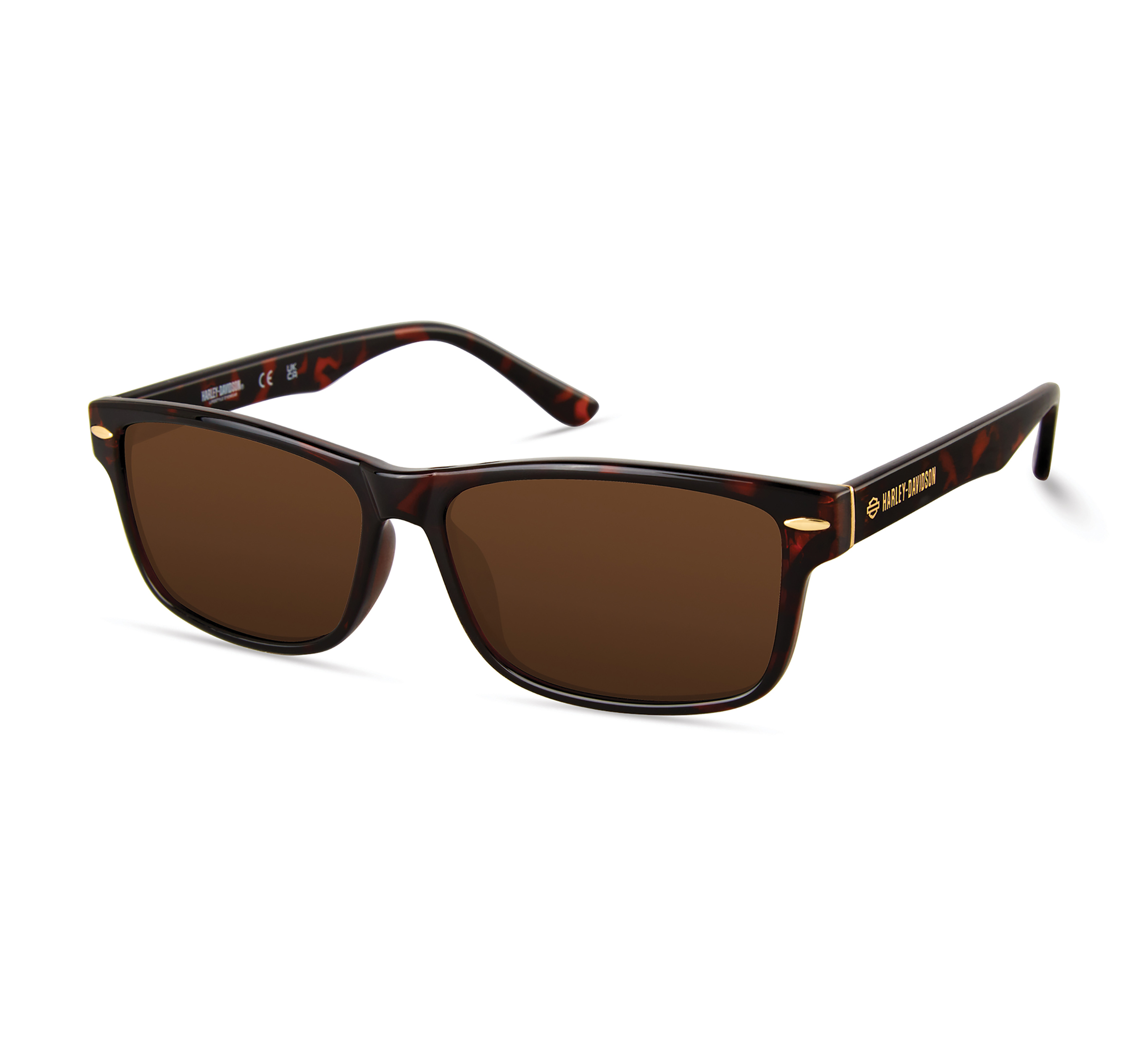 Casual Rectangular Sunglasses - Dark Havana | Harley-Davidson USA