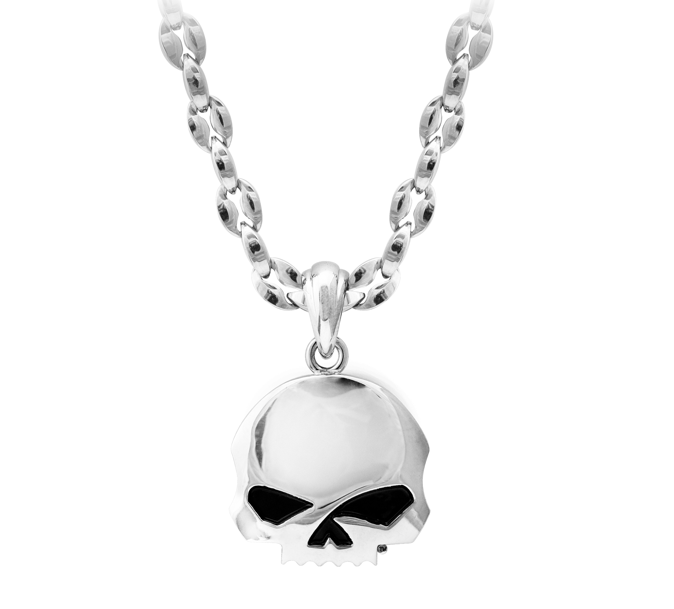 Men's Steel Skull Necklace | Harley-Davidson USA