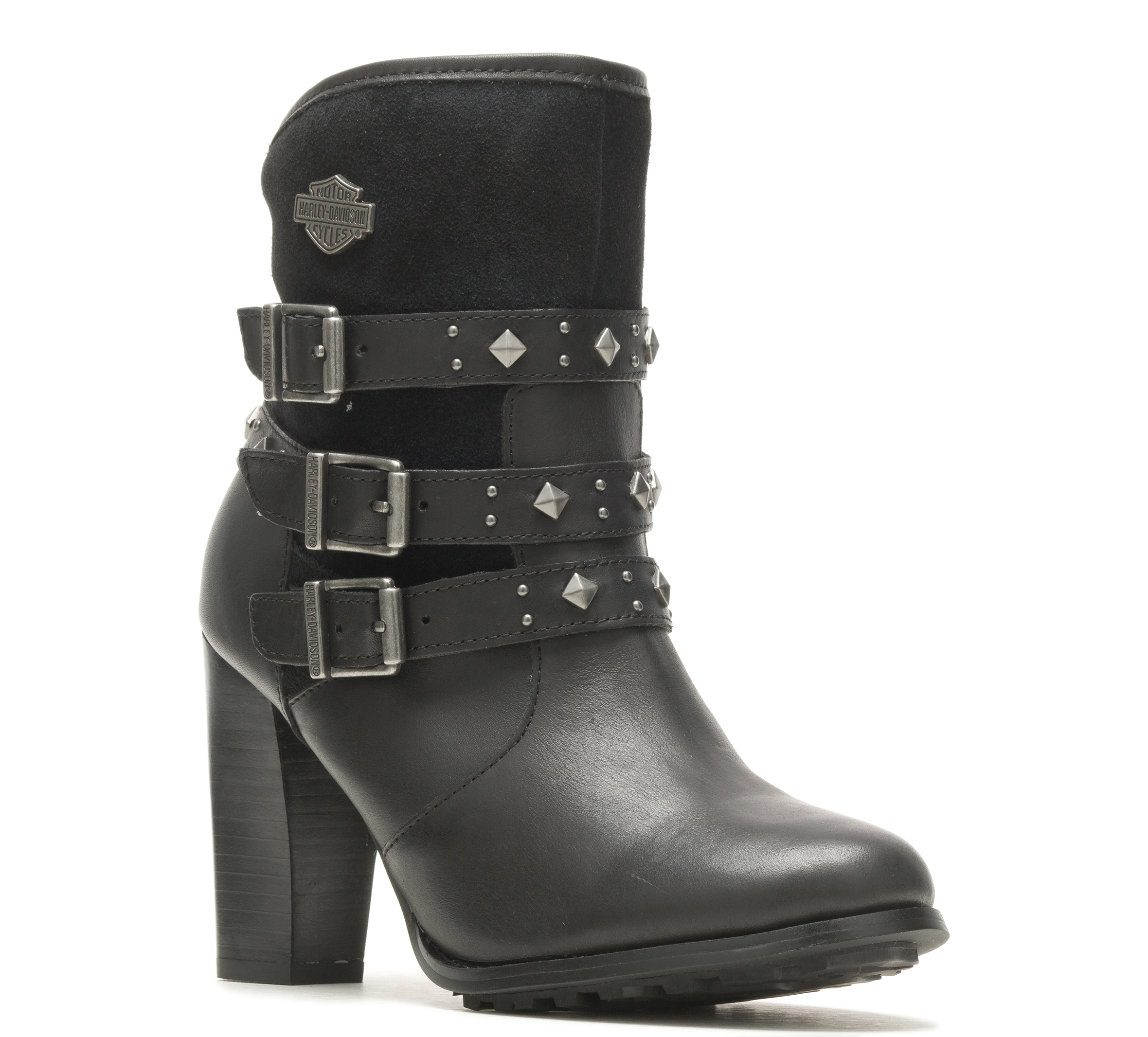 Ladies heeled clearance motorcycle boots