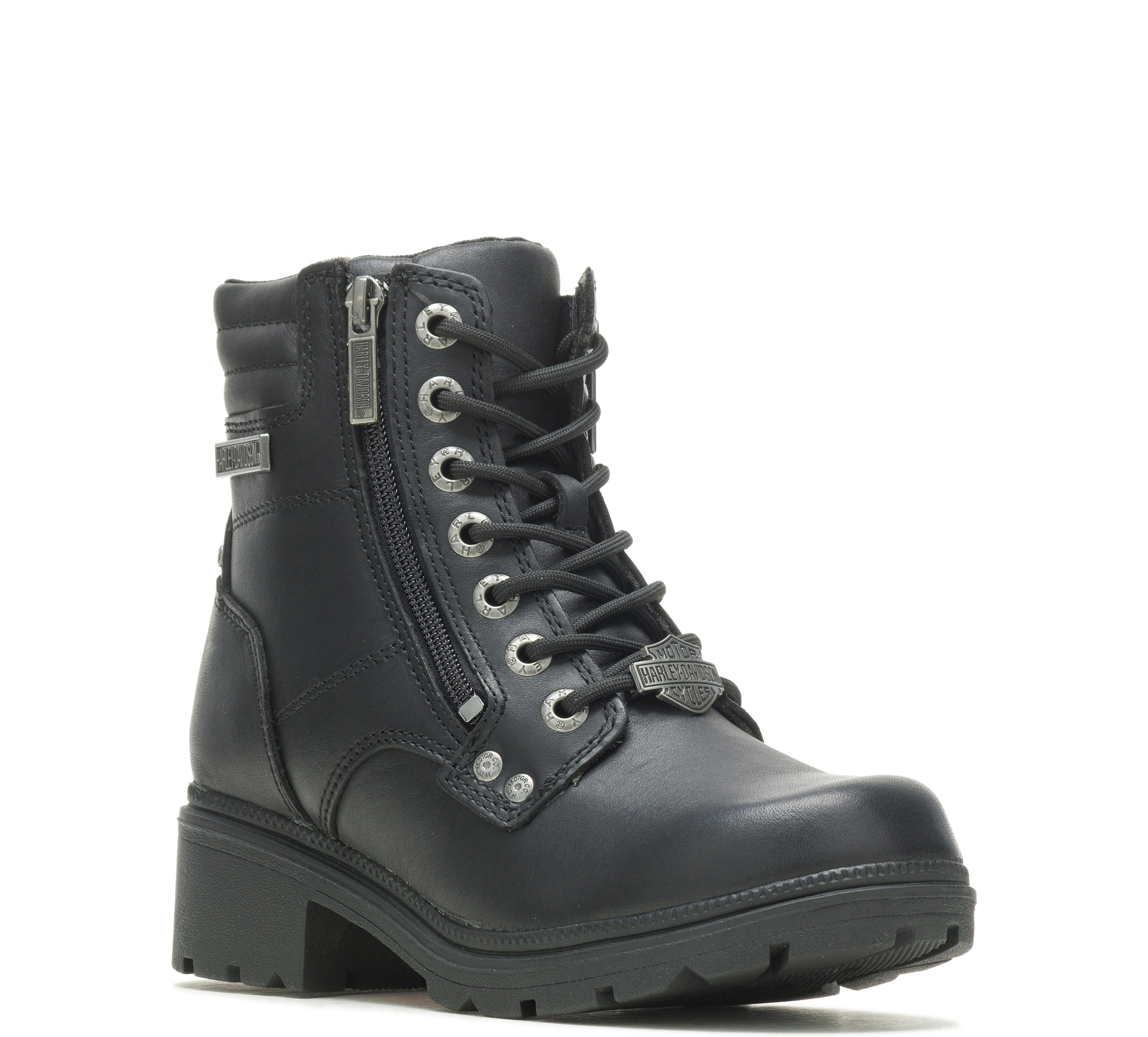 Womens black cheap harley boots