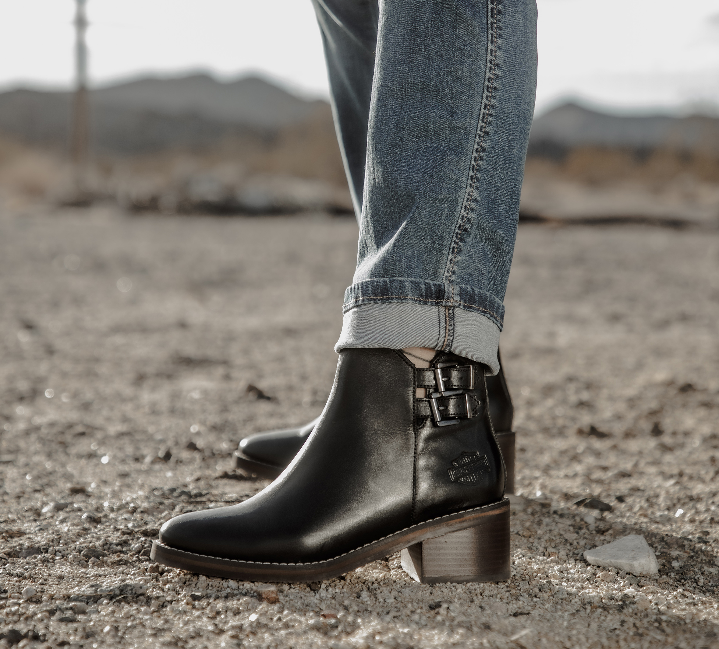 women's brown buckle boots