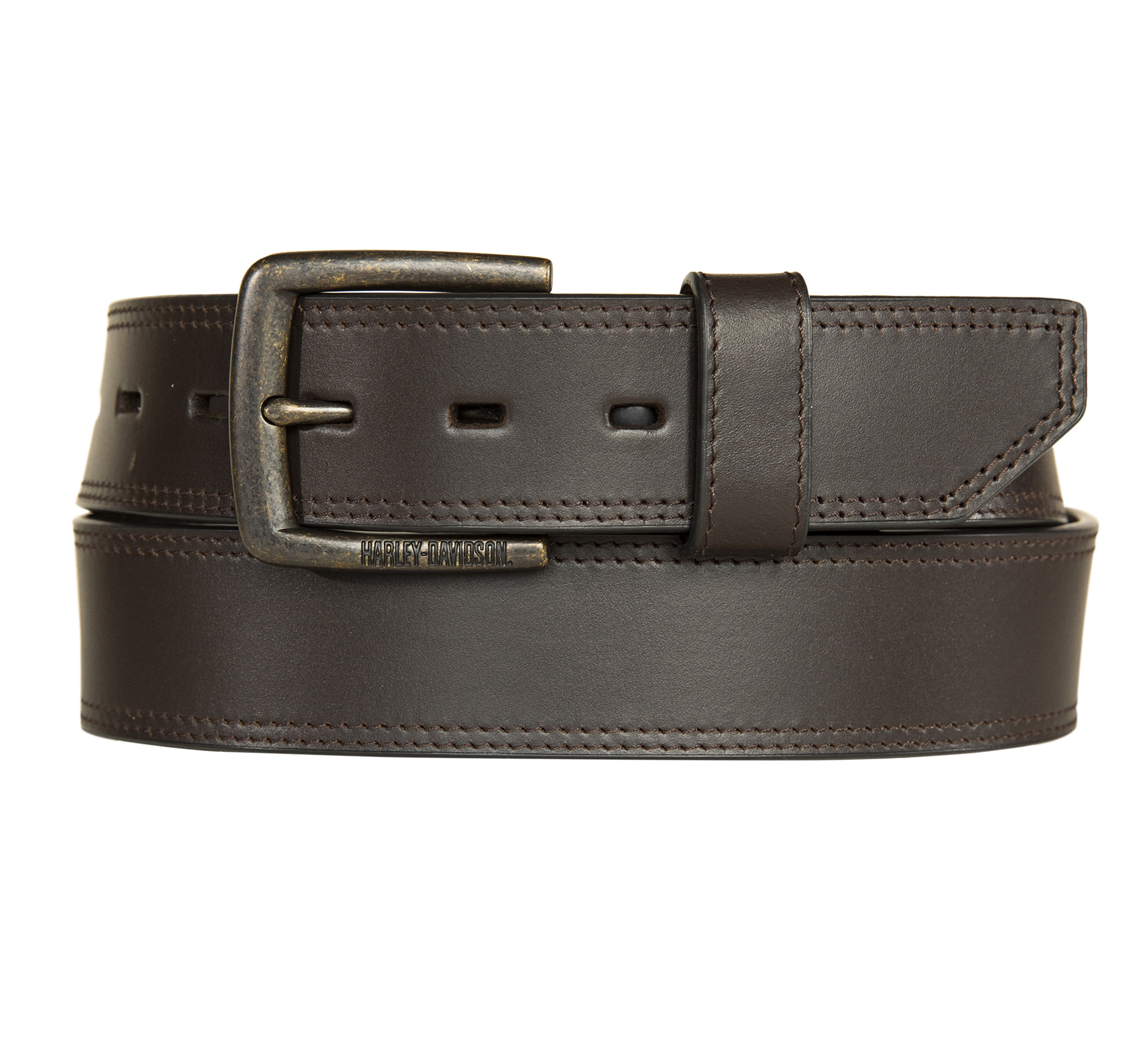 On the Road belt buckle & Reversible leather strap 38 mm