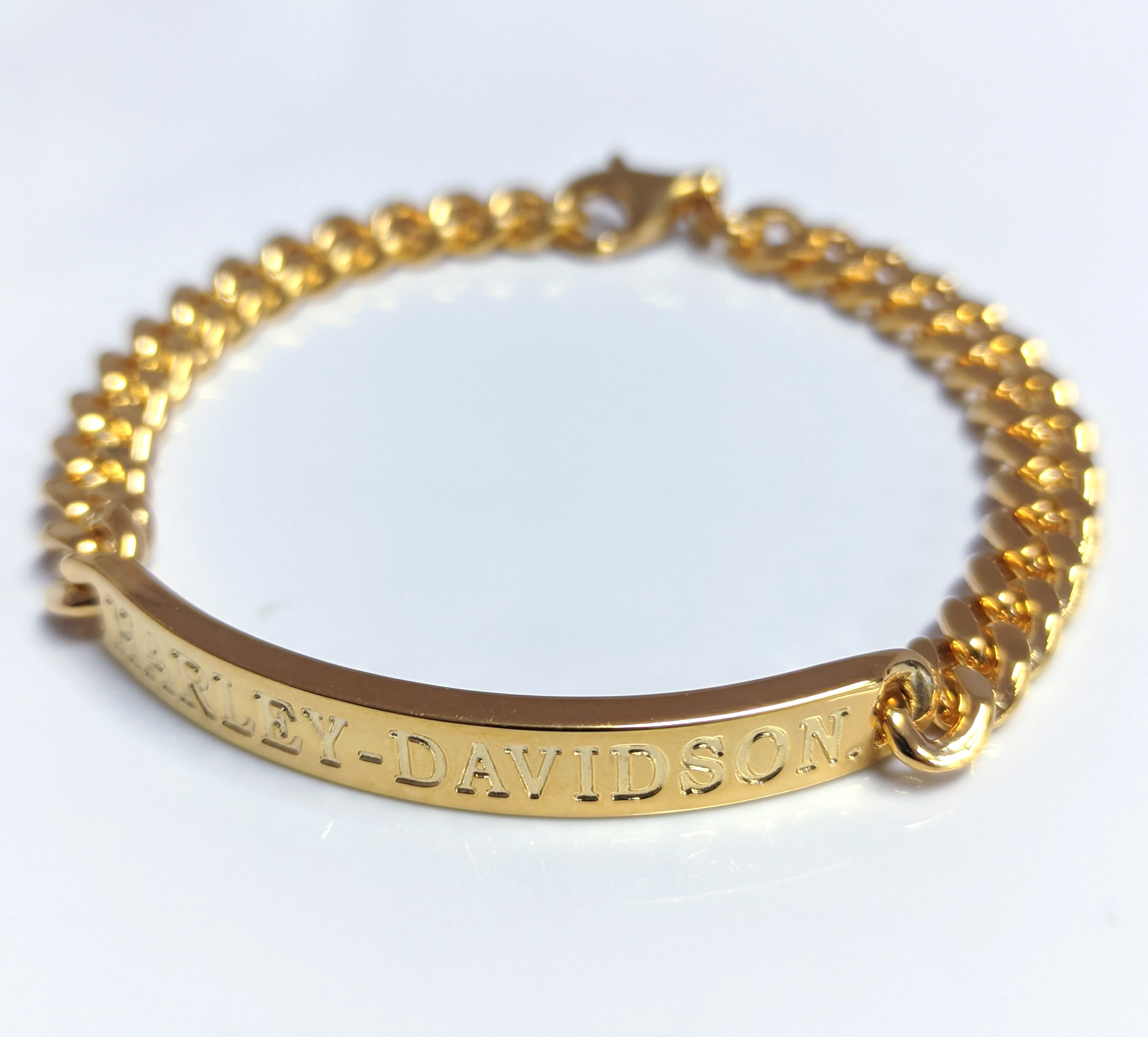 Made in Italy Men's Curb Chain ID Bracelet in 14K Gold - 8.5