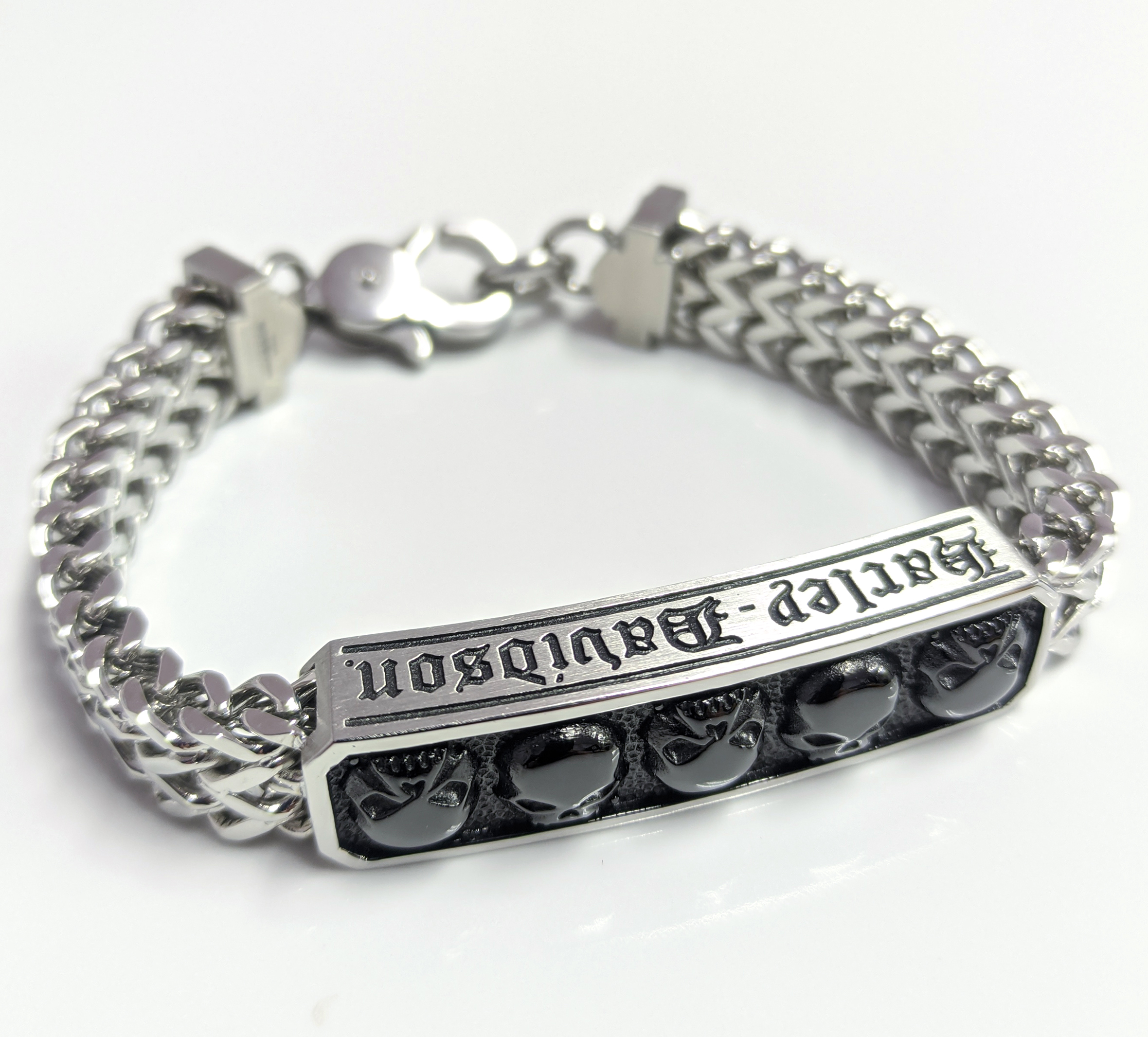 Custom Military Bracelet - US Army ID Sterling Silver Cuff Bracelet - Nadin  Art Design - Personalized Jewelry