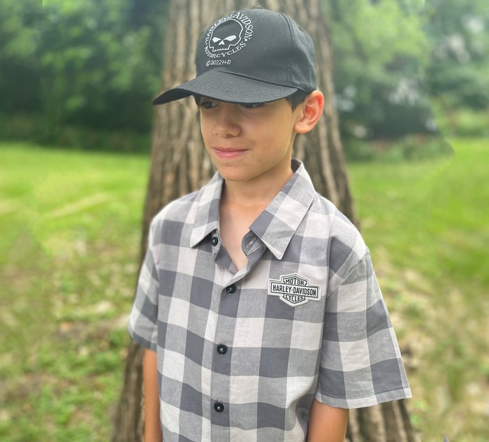 Hat and Beyond Kids Baseball Jersey Button Down Plain Short Sleeve Shirts, Boy's, Size: Large, Black