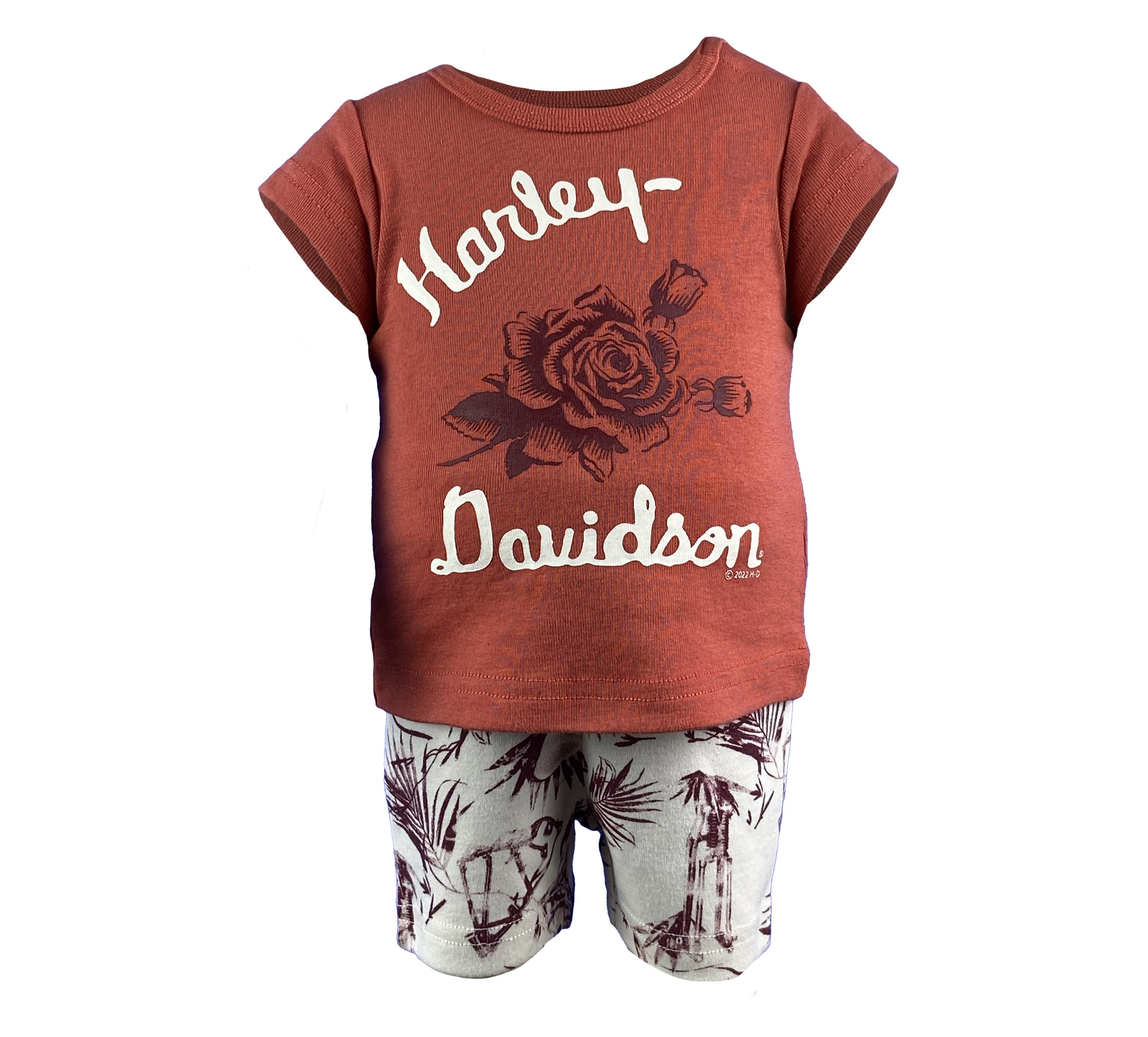 Toddler Printed Bike Short Set