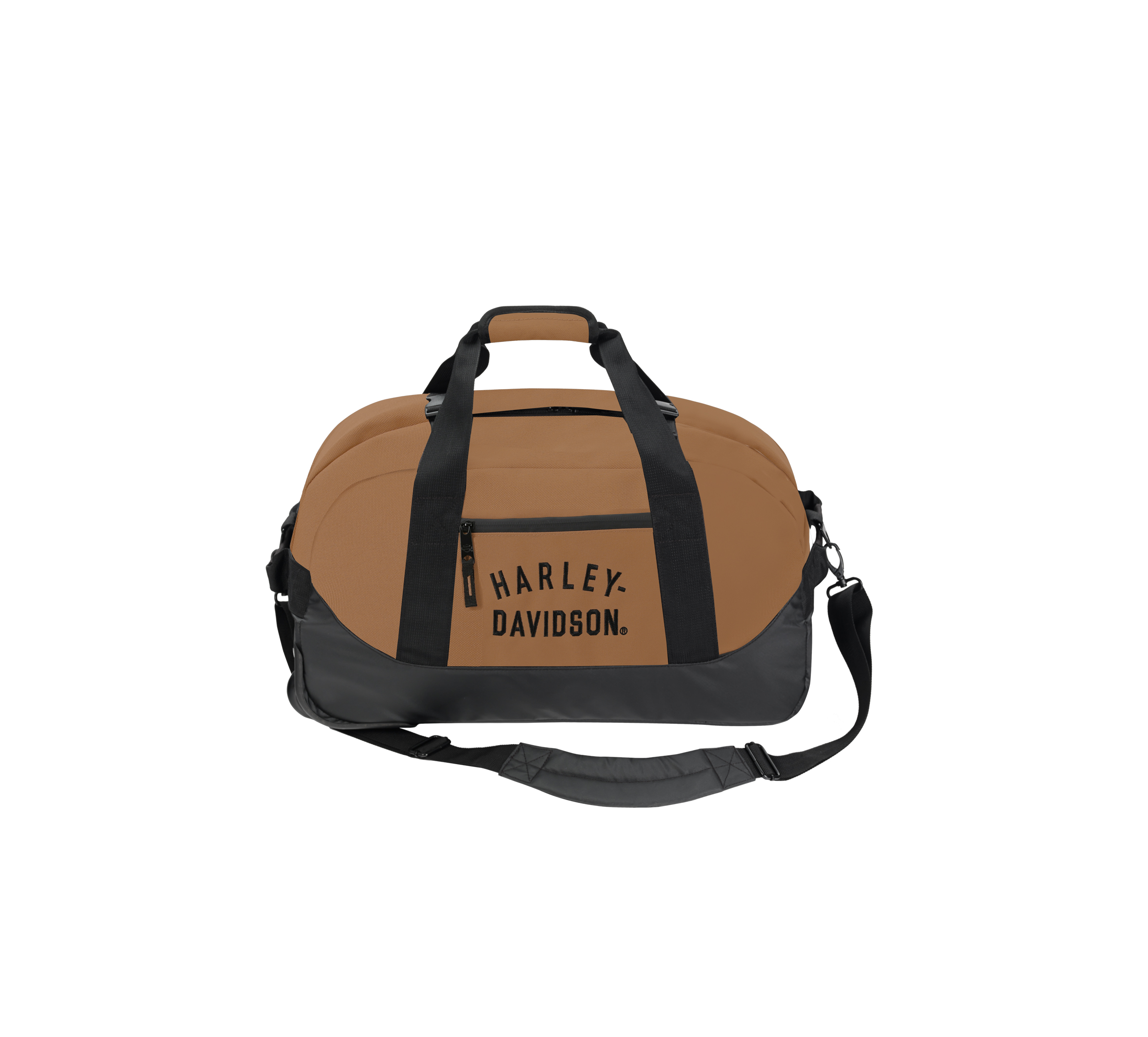 Vintage Harley Davidson Leather Barrel Bag