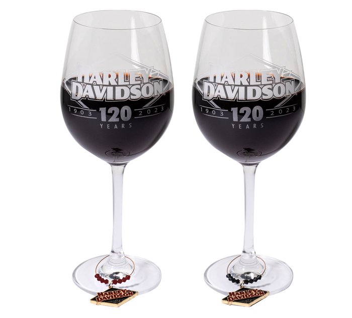120th Anniversary Wine Glass Set of 2 1