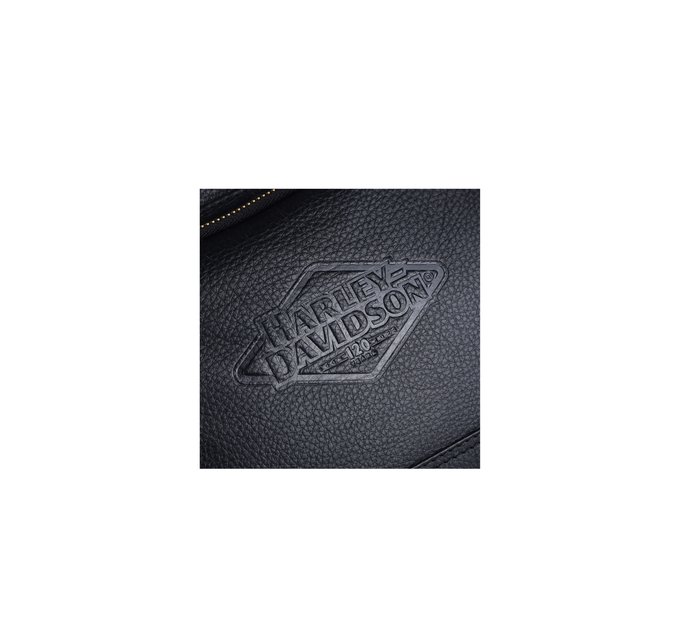 Harley-Davidson 120th Anniversary Women's 120th Tote Bag, Black Pebble Leather
