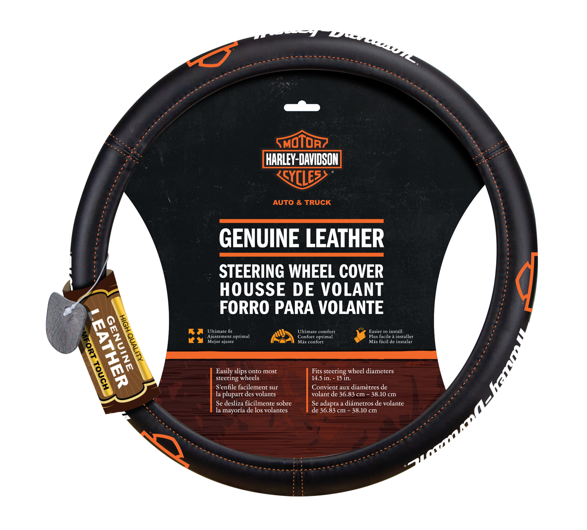 Leather Steering Wheel Cover Harley-Davidson USA