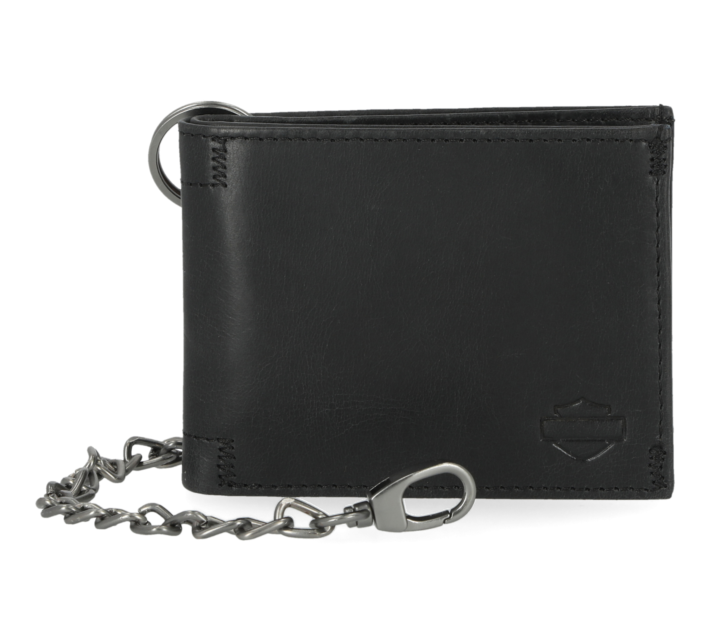 Men's Universal Classic Billfold Leather Wallet With Chain | Harley ...