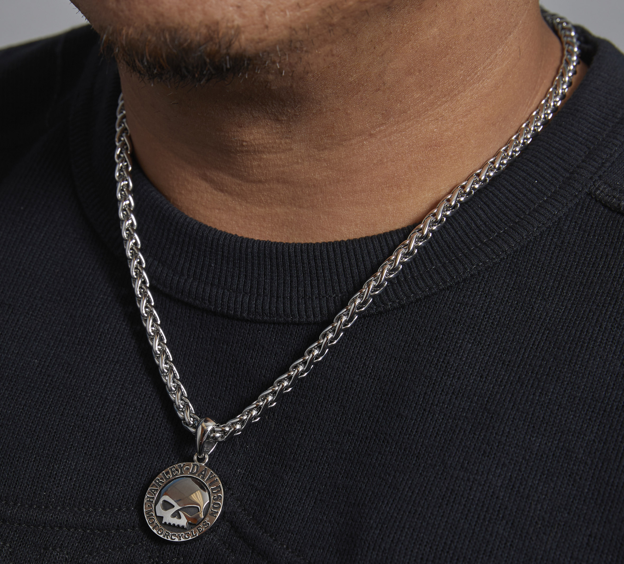 Mens disc sale necklace