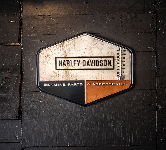 Harley Davidson Motorbike Garage Thermometer Gift for Him