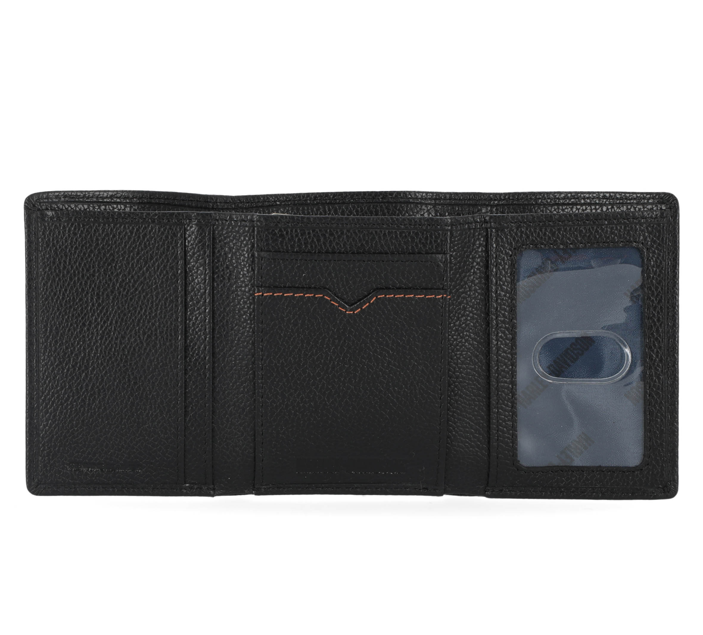 Men's Classic Leather Bar & Shield Trifold Black Wallet | Harley 
