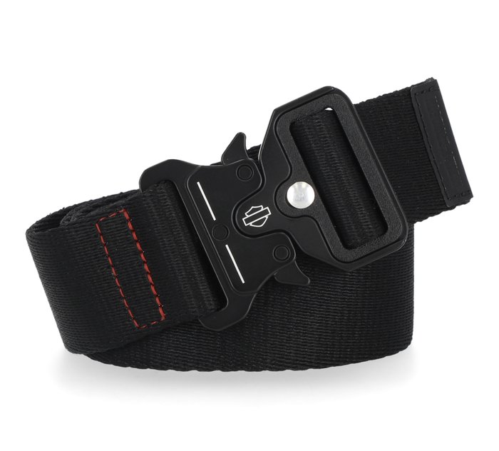Black Chrome Ohm | Womens Leather Waist Belt Black / 40
