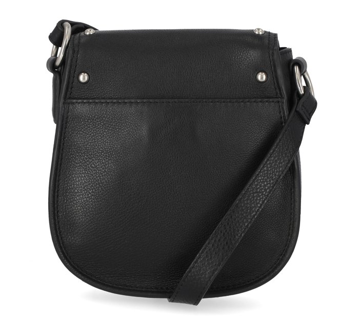 Harley Davidson Hand Bag - Vintage Black Leather Bag - Woman's Black  Leather Purse