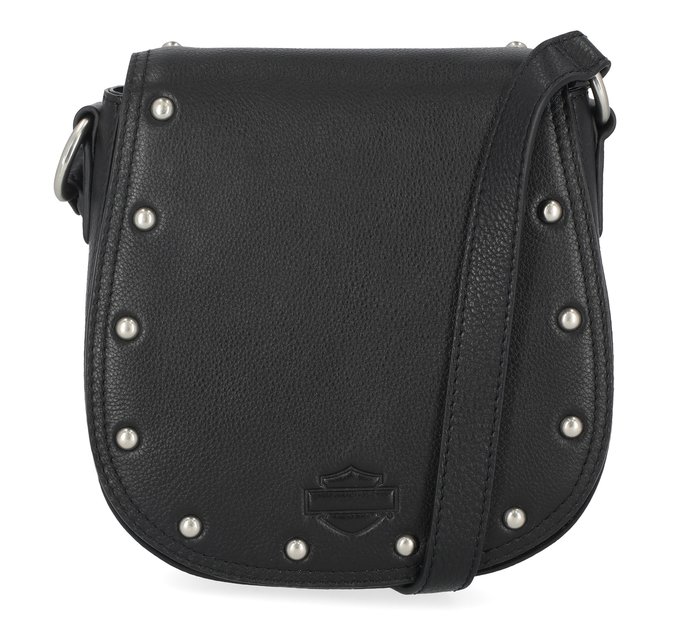 Genuine Vintage GAP Black Leather Messenger Bag Crossbody 