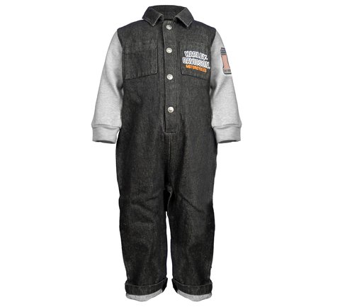 Boy\'s | Coverall Footed Harley-Davidson Infant Interlock USA