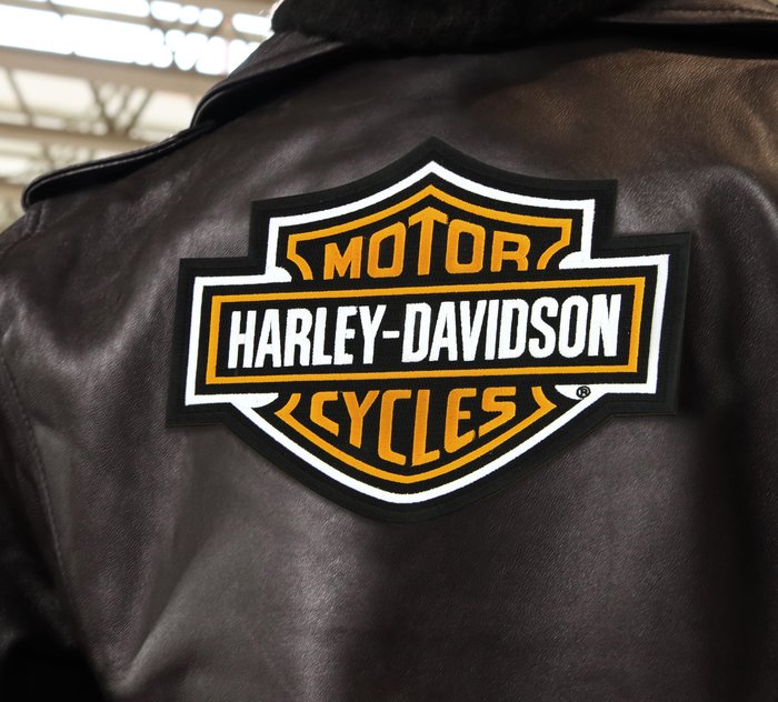 Vintage Harley-Davidson Leather Jacket Men's large Patches
