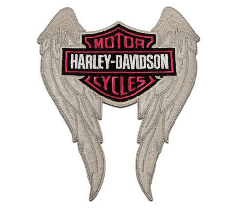 NEW VTG HARLEY-DAVIDSON Patch Bar Shield Brown Eagle w/ Down Wings RARE  7.75”