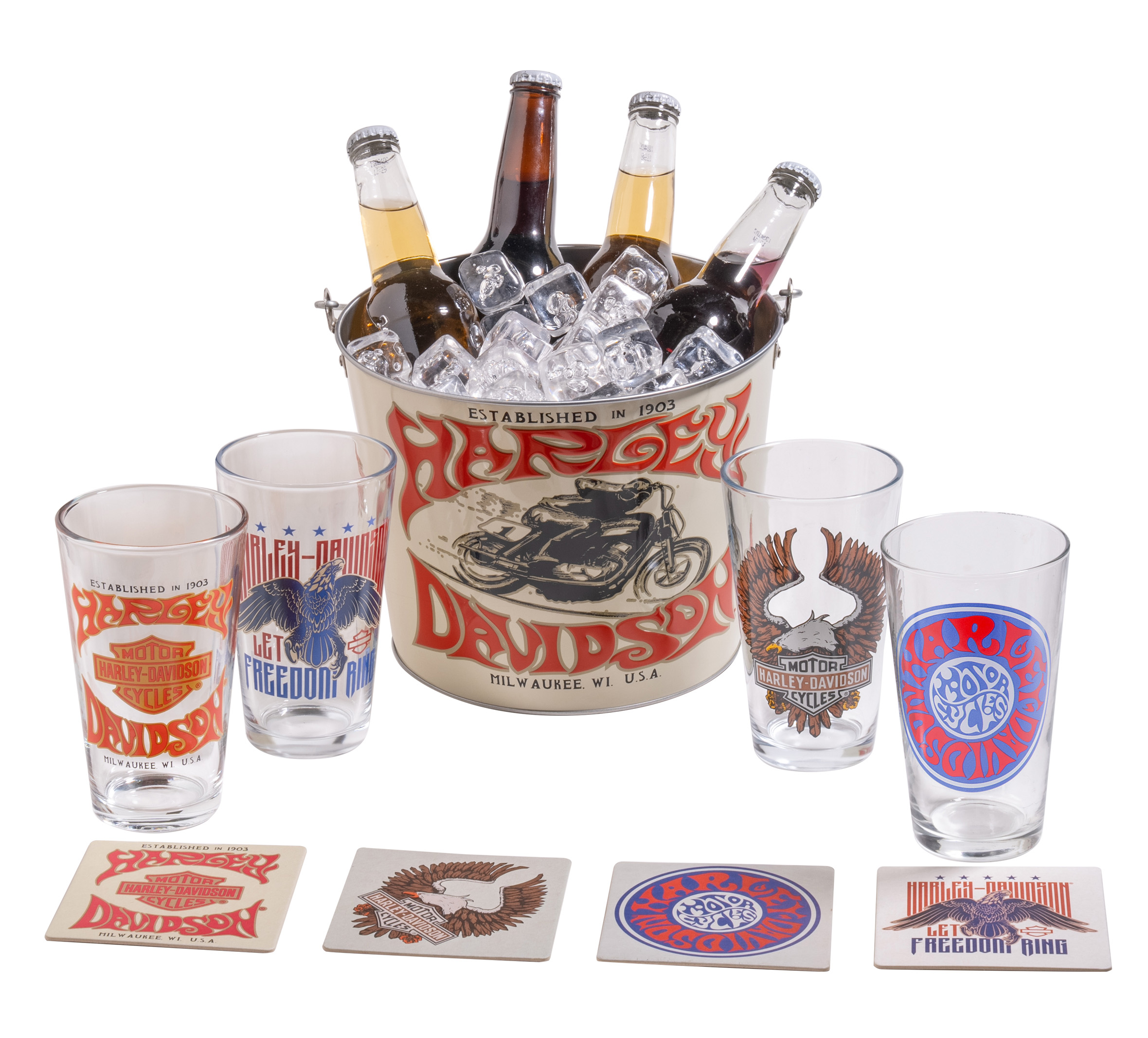 Budweiser Deluxe Glass & Coaster Set