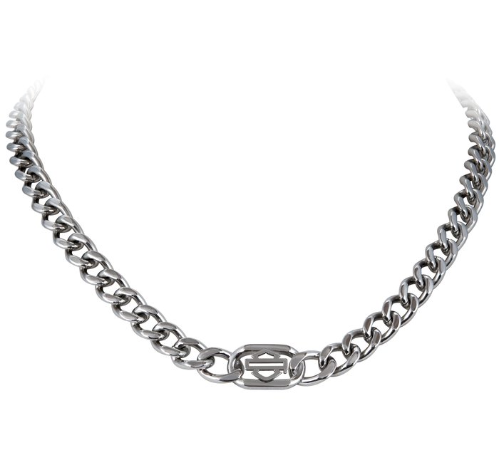 Outline B&S Stainless Steel Curblink Necklace 1