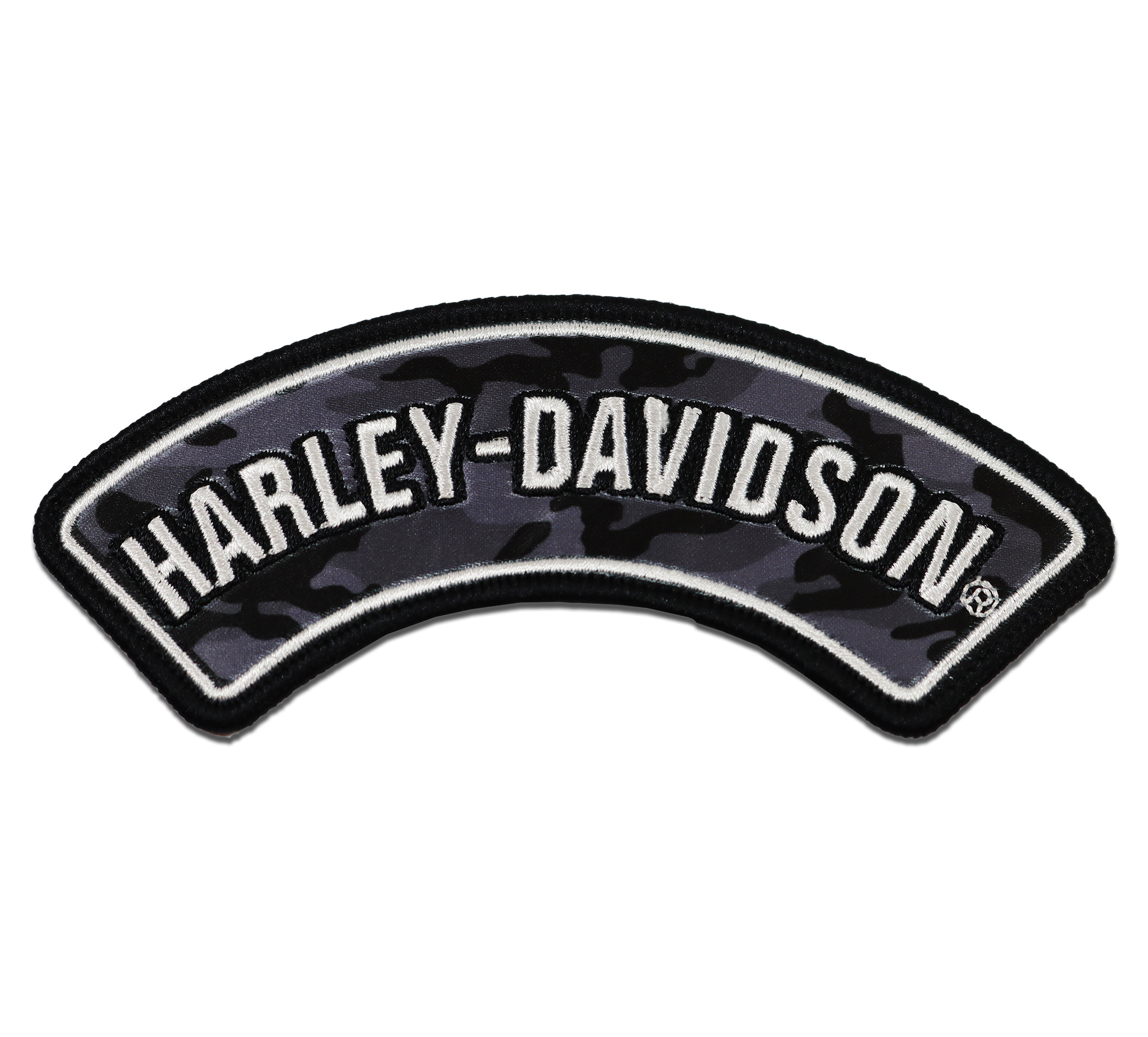 Harley-Davidson Embroidered Dimensions H-D Emblem 8 Sew-On Patch, Black