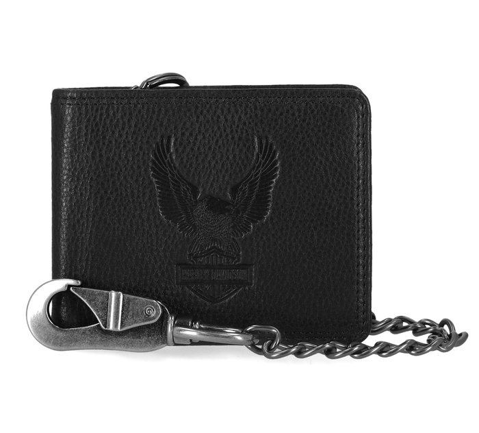 Eagle Bifold Wallet With Chain 1