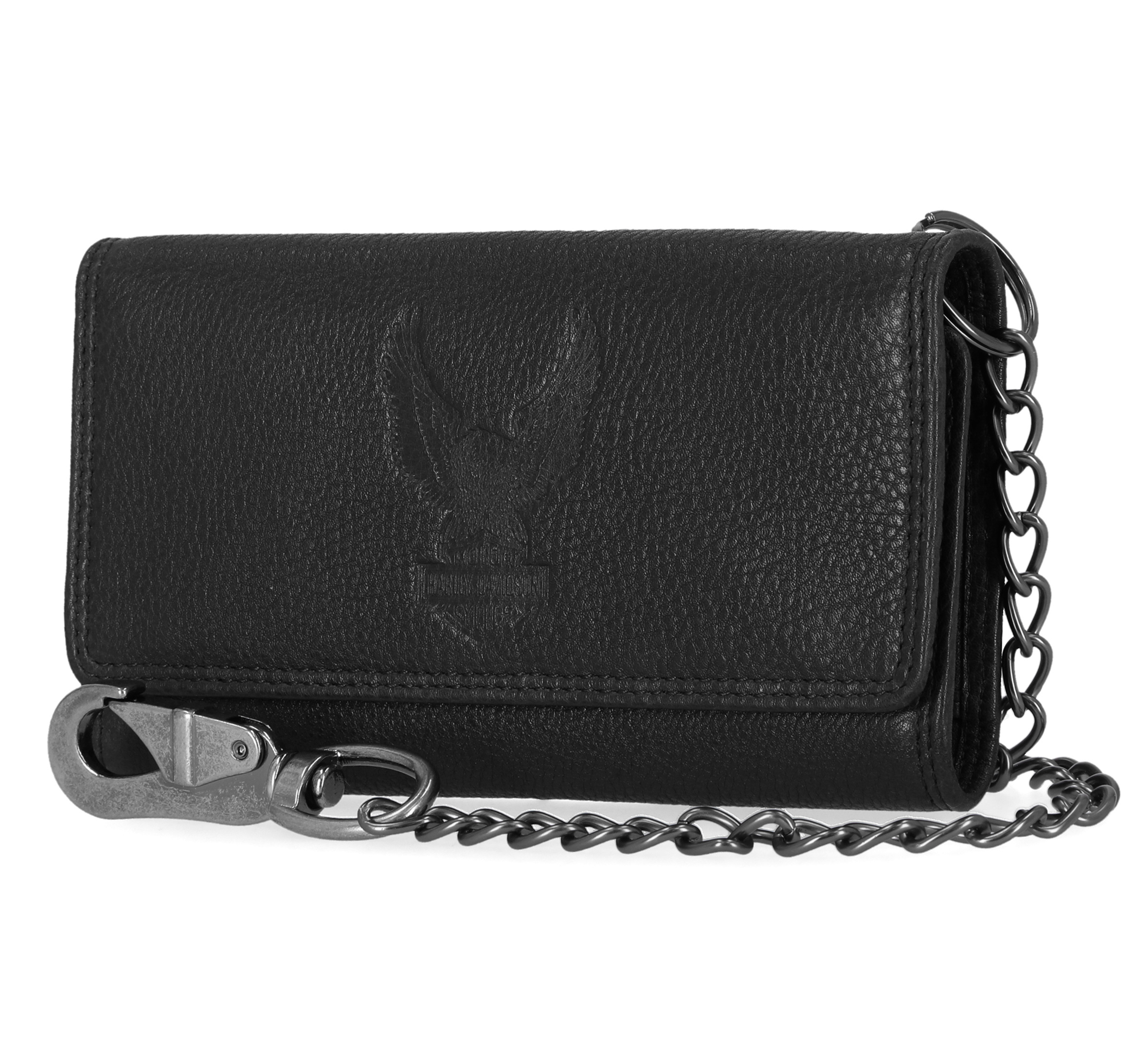 Eagle Trifold Trucker Wallet With Chain